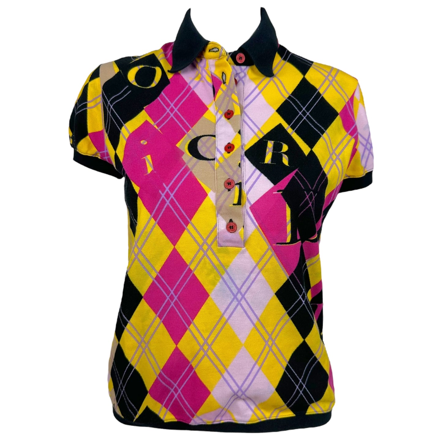 Christian Dior F/W 2004 Multicolor Argyle Polo - Outfit Repeater