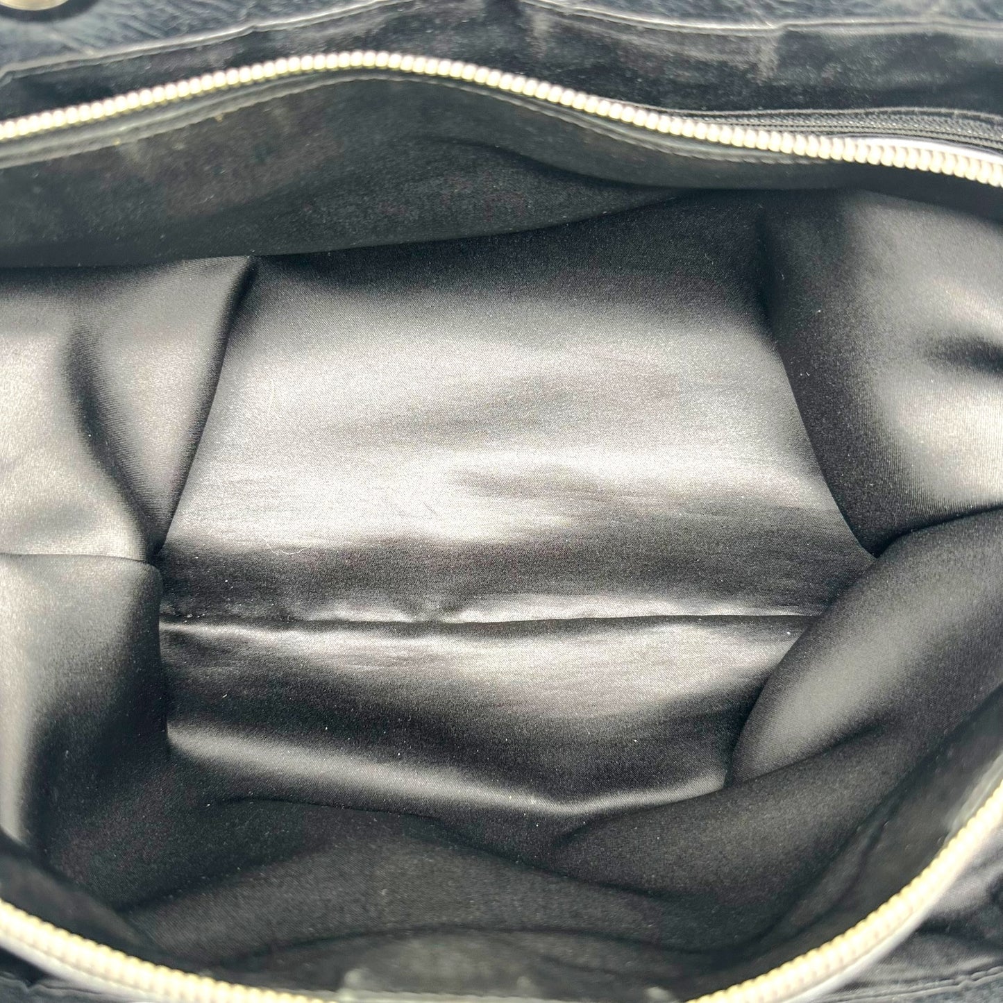 Chanel Black & Silver Matelasse On the Road Tote Bag 2003-04