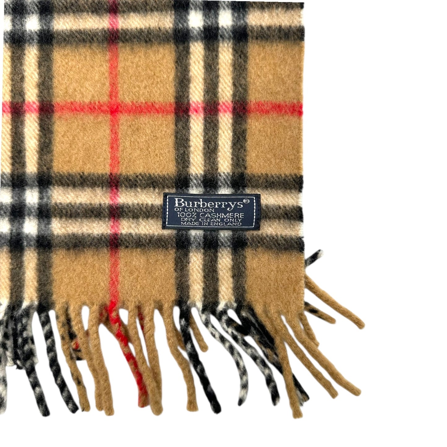 Burberry Classic Nova Check Plaid Cashmere Scarf