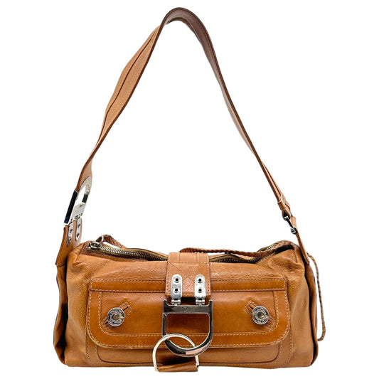 Christian Dior F/W 2005 Brown Leather 'Flight' Shoulder Bag