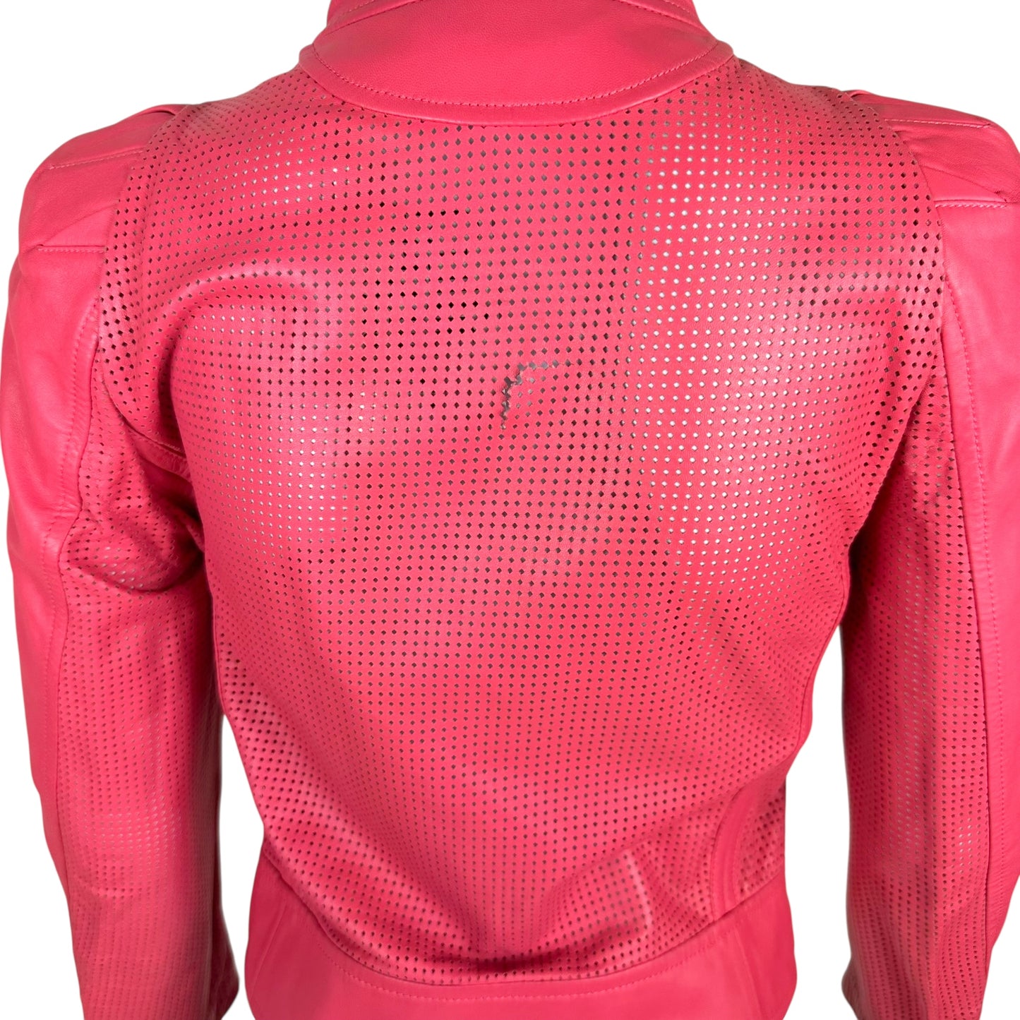 Celine Pink Perforated Leather Jacket (AS IS)