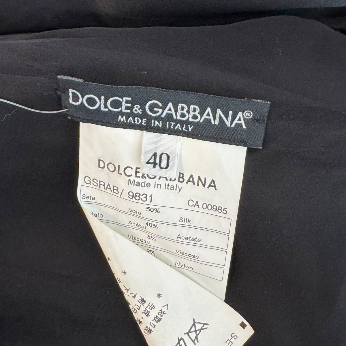 Dolce & Gabbana Black Beaded Silk Lace Gothic Jacket