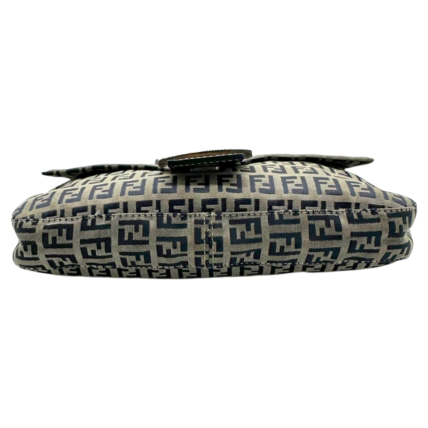 Fendi Navy Blue Zucchino Monogram Baguette Bag - Outfit Repeater