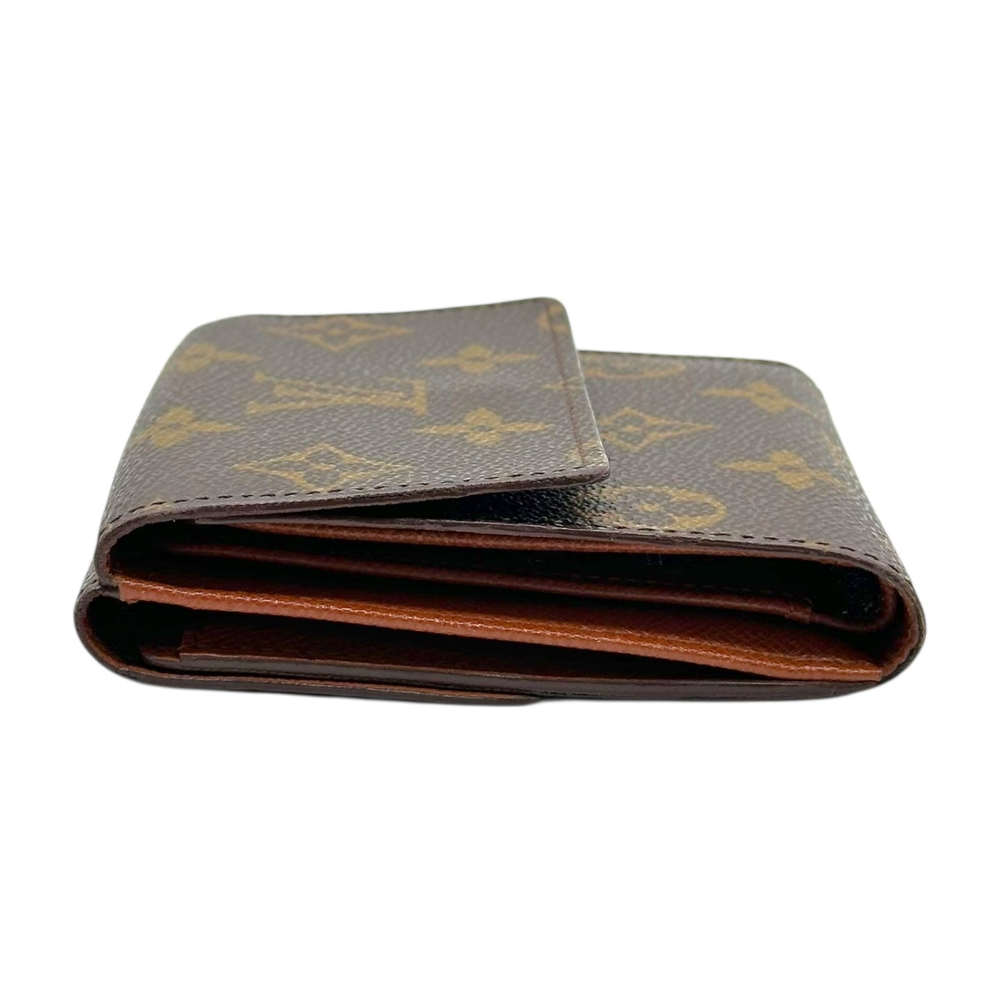 Louis Vuitton Classic Monogram Change Purse Snap Bi-Fold Wallet