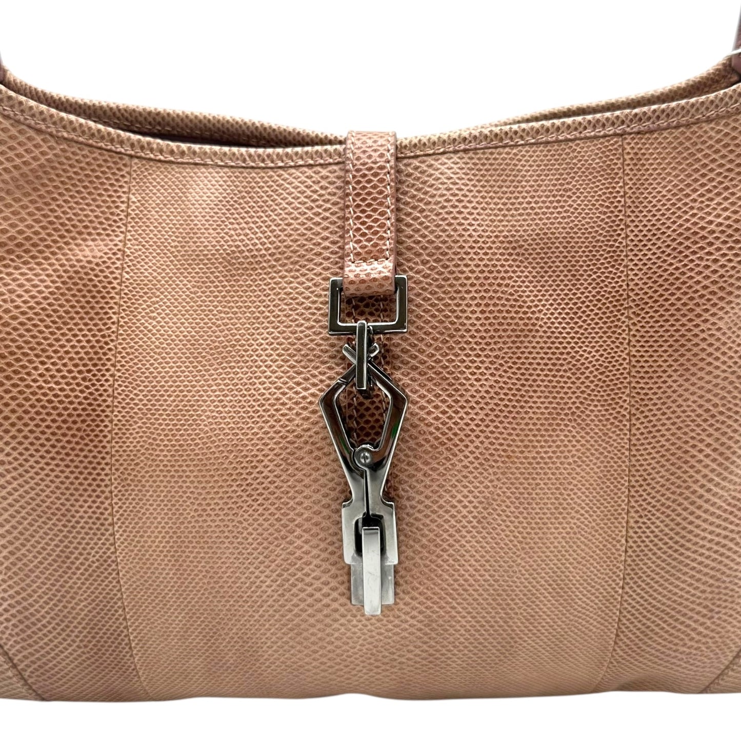 Gucci Pale Pink Lizard Skin Jackie Bag