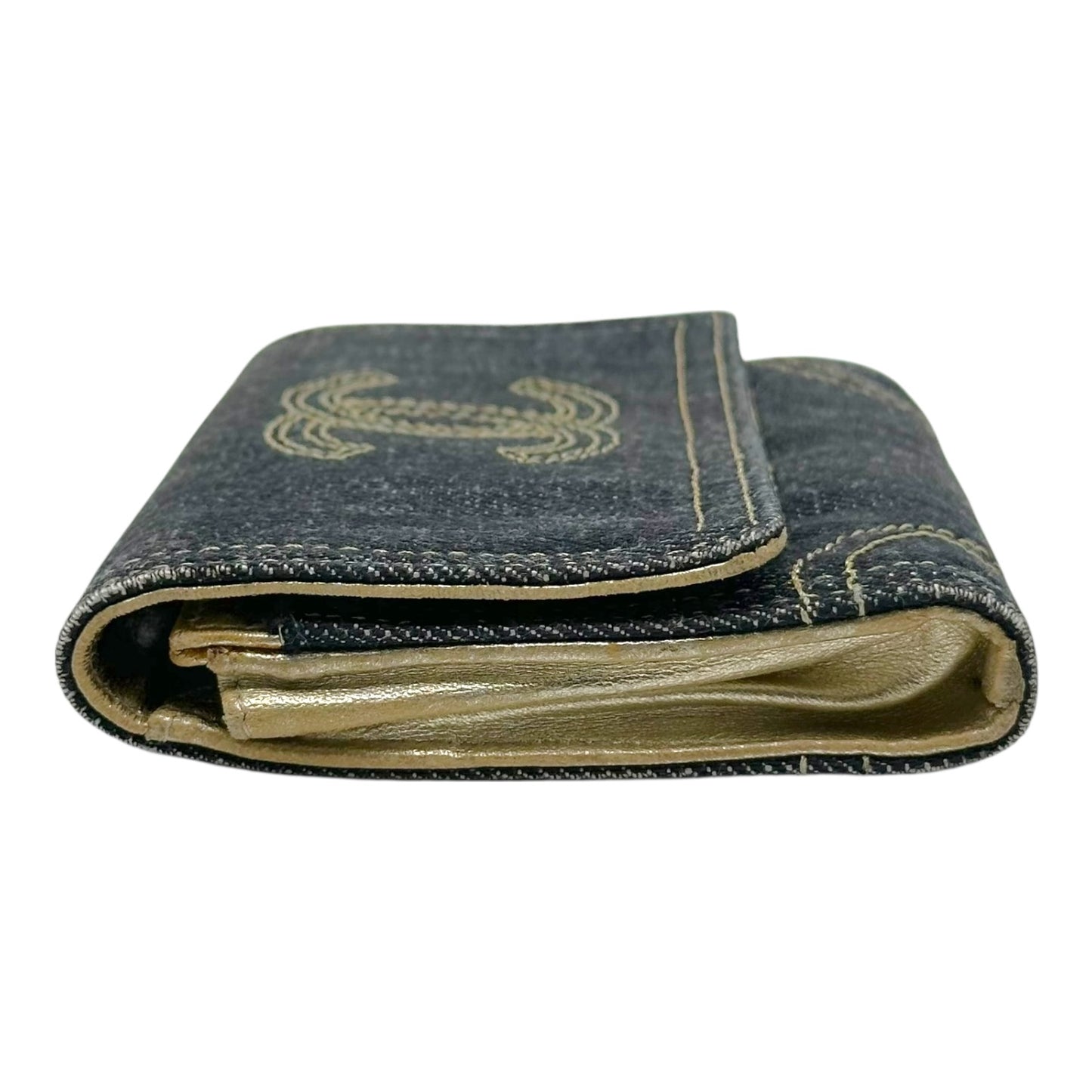Chanel Denim Logo Wallet