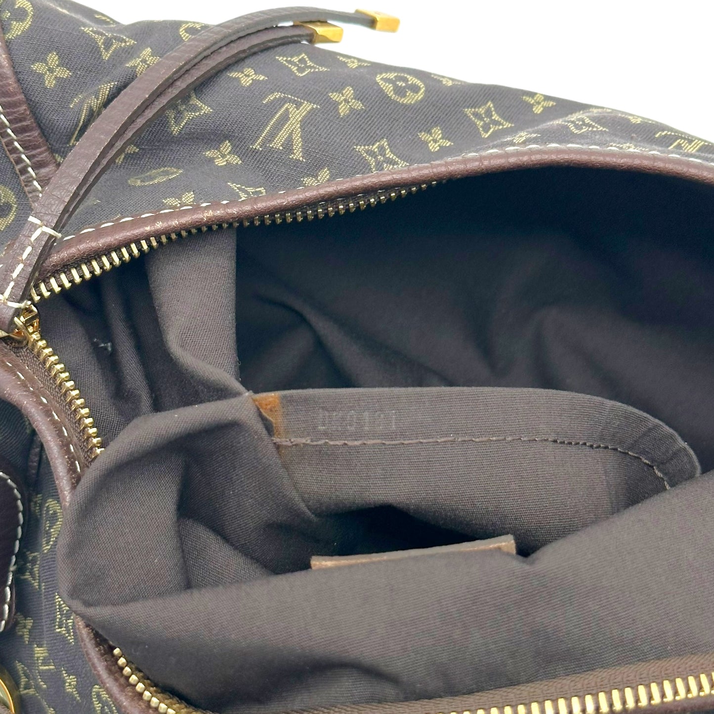 Louis Vuitton Shoulder Bag Brown Lin Monogram Manon MM