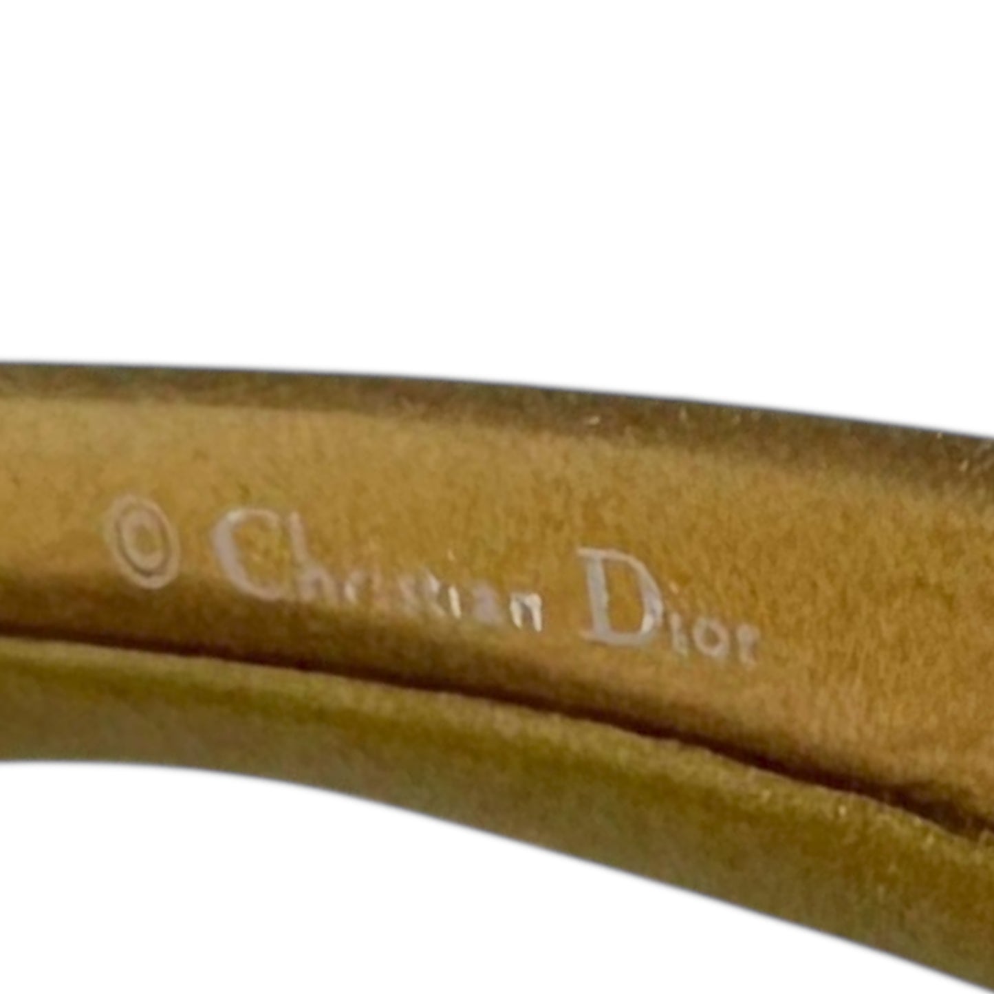 Christian Dior Schlak2 Beige Rare Folding Shield Sunglasses - Outfit Repeater