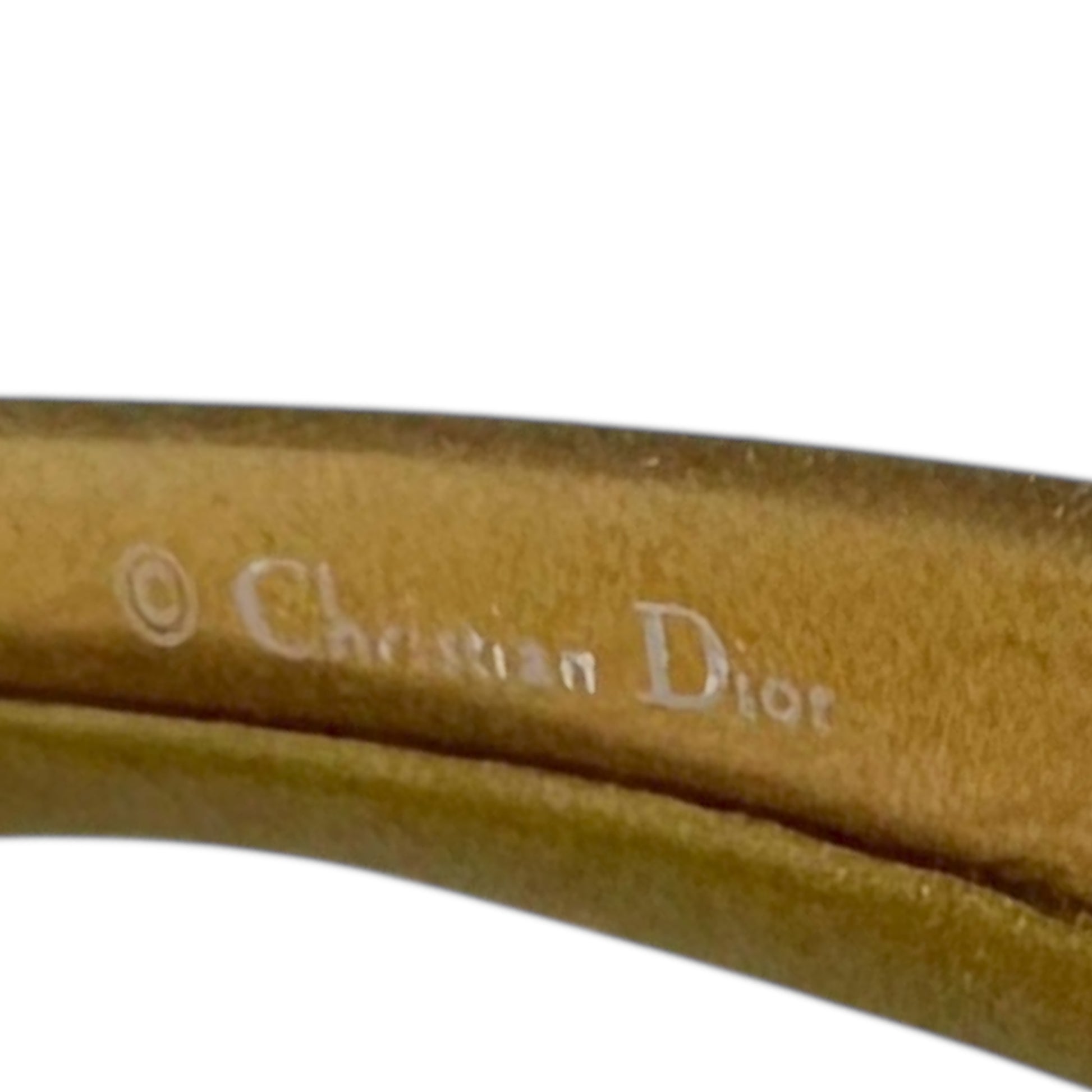 Christian Dior Schlak2 Beige Rare Folding Shield Sunglasses - Outfit Repeater