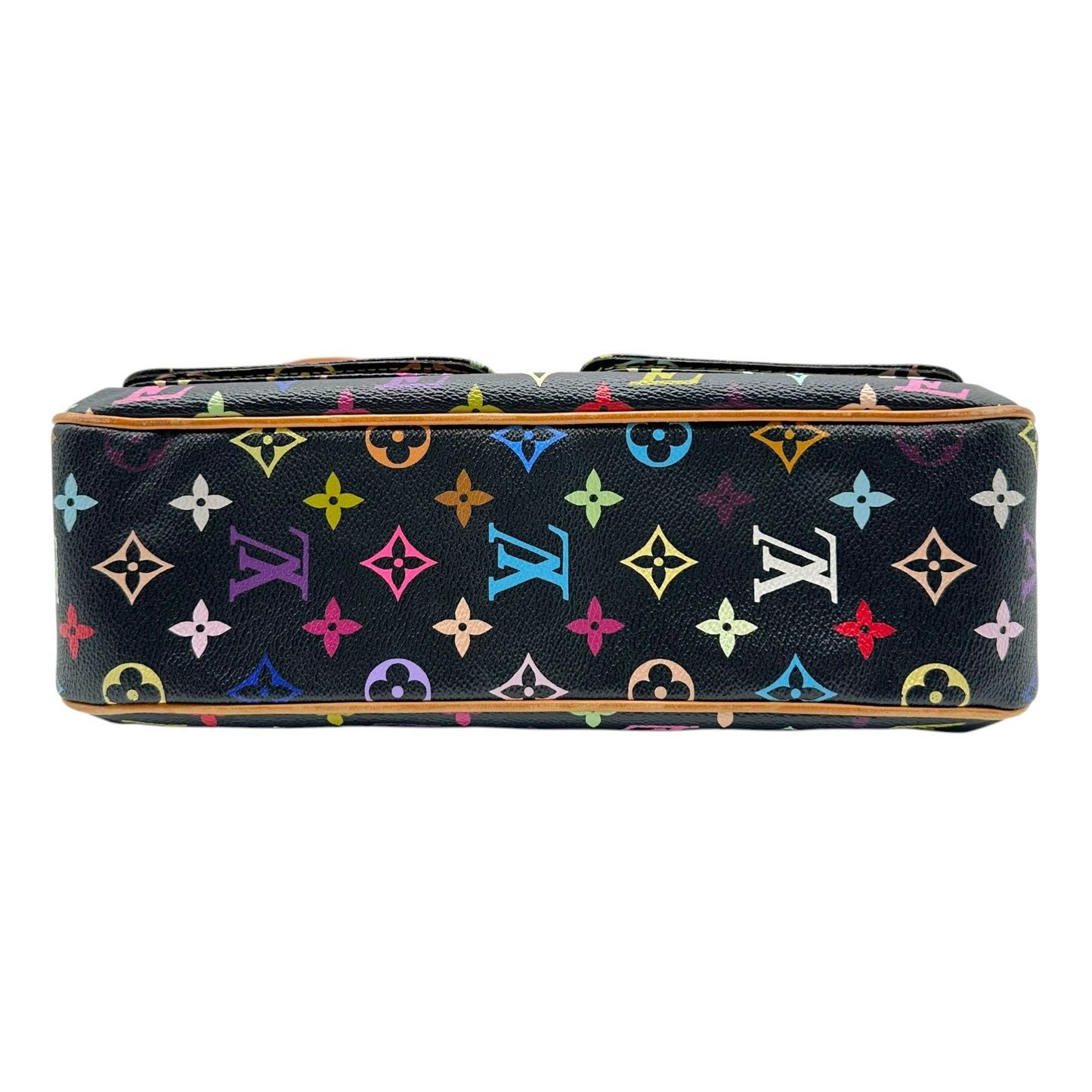 Louis Vuitton Crossbody Bag Black Multicolor Murakami