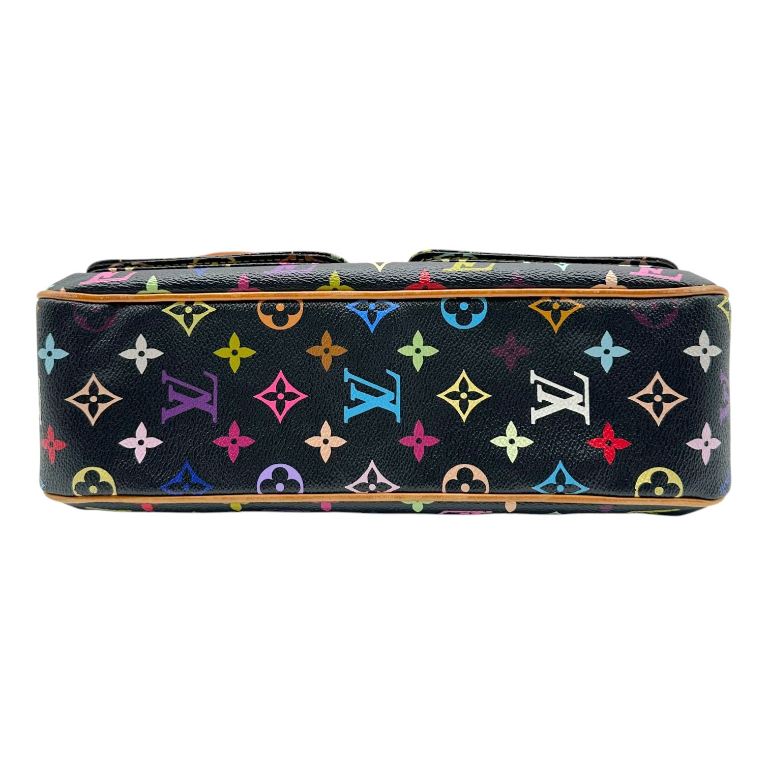 Louis Vuitton Crossbody Bag Black Multicolor Murakami