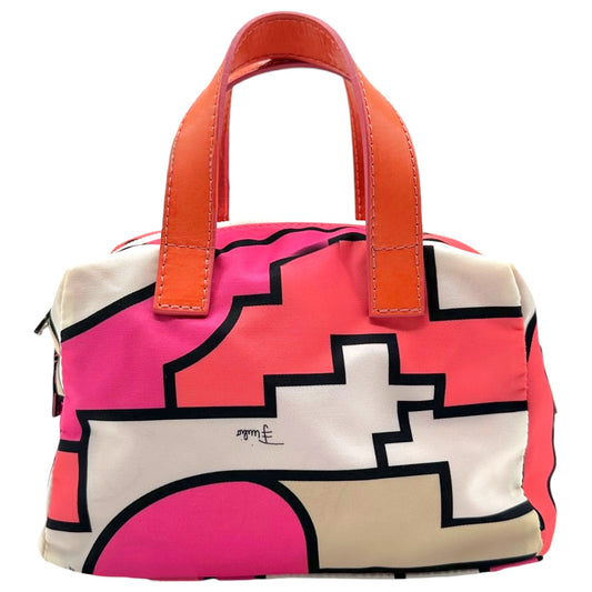 Emilio Pucci Printed Nylon Top Handle Pochette Bag