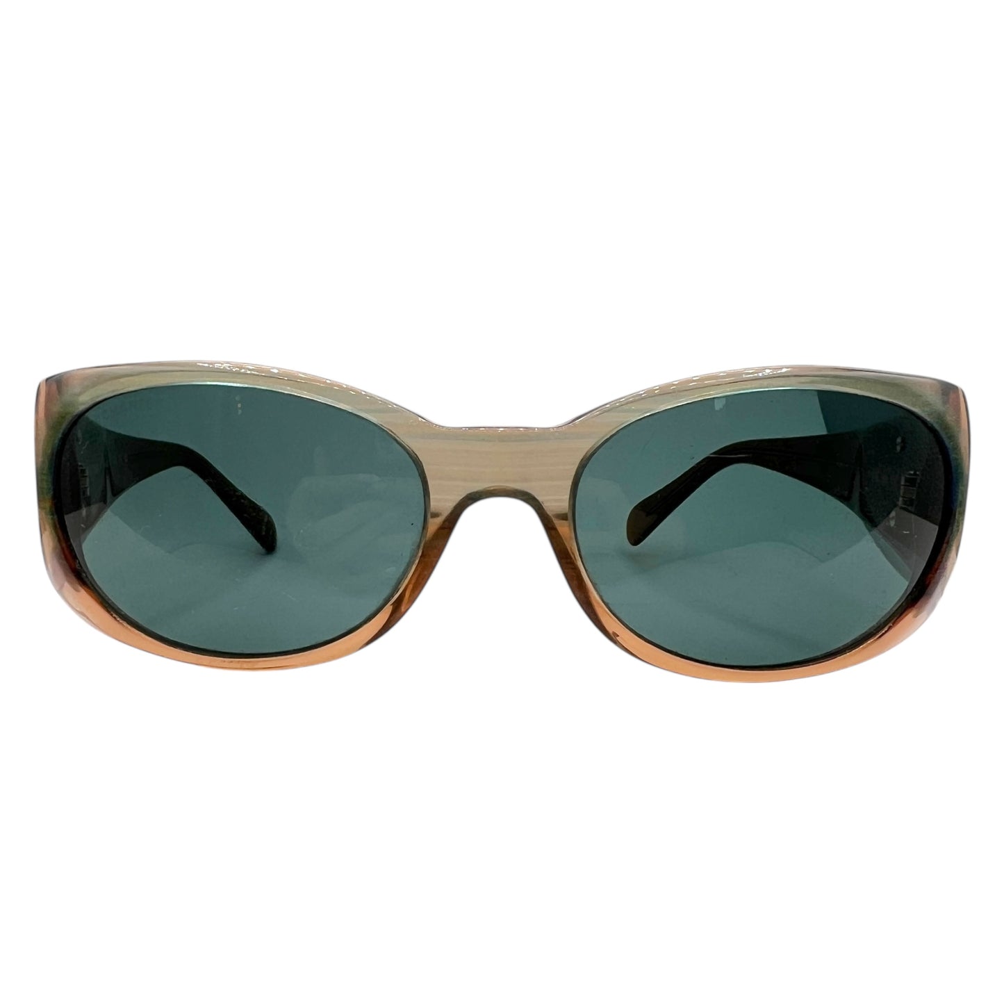 Chanel 5082-H Brown Iridescent CC Pearl Logo Oval Sunglasses