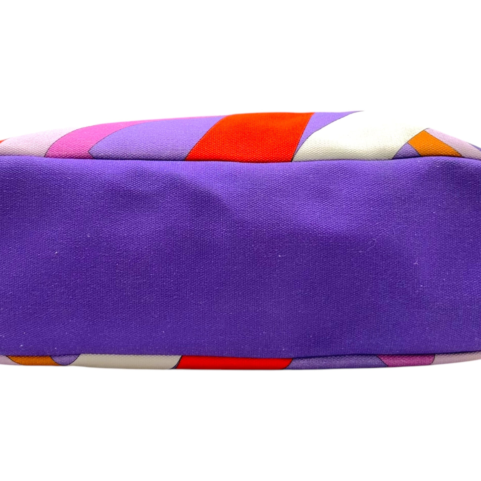 Emilio Pucci Bucket Shoulder Bag Purple Red Pattern