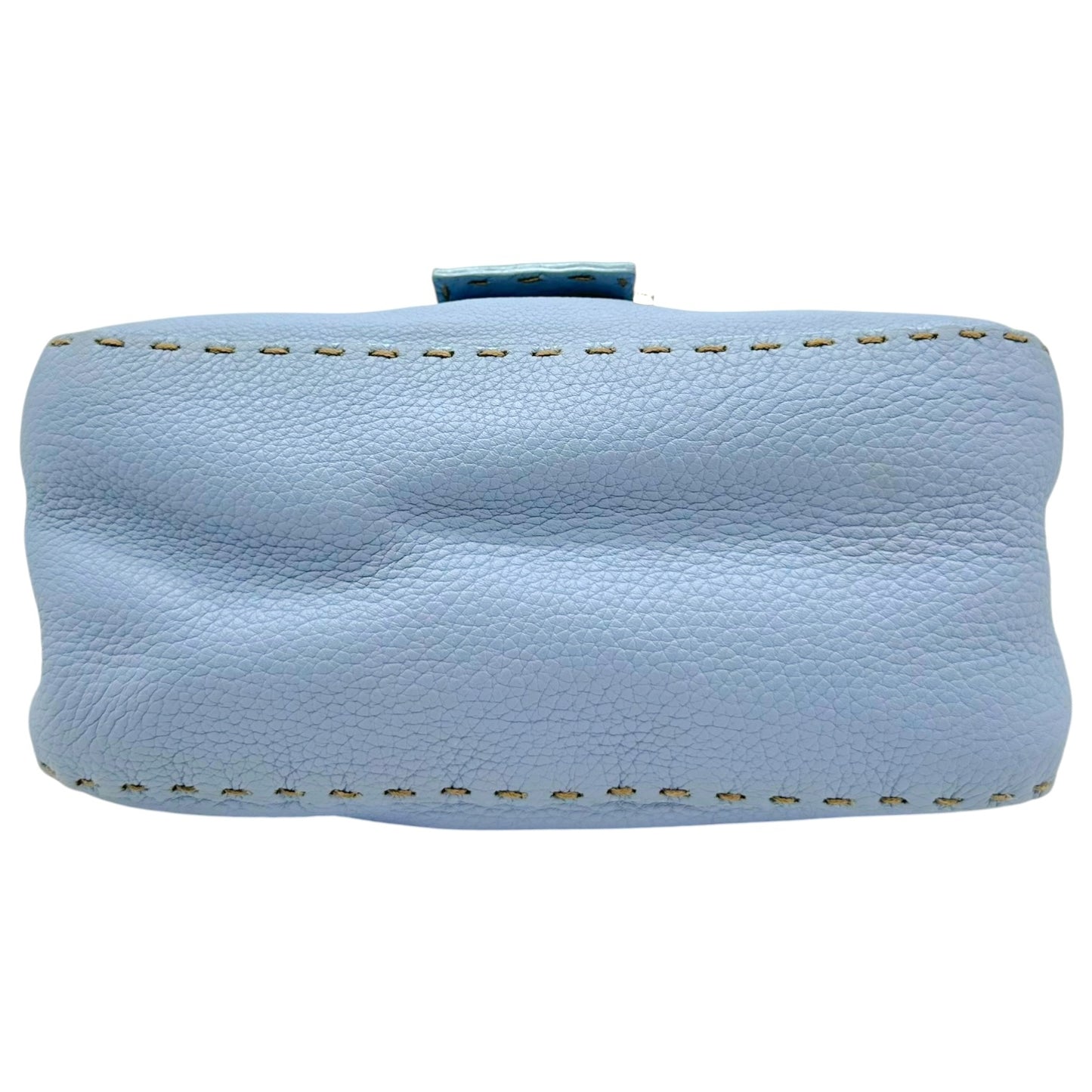 Fendi Mini Mama Baguette Bag Light Blue Leather