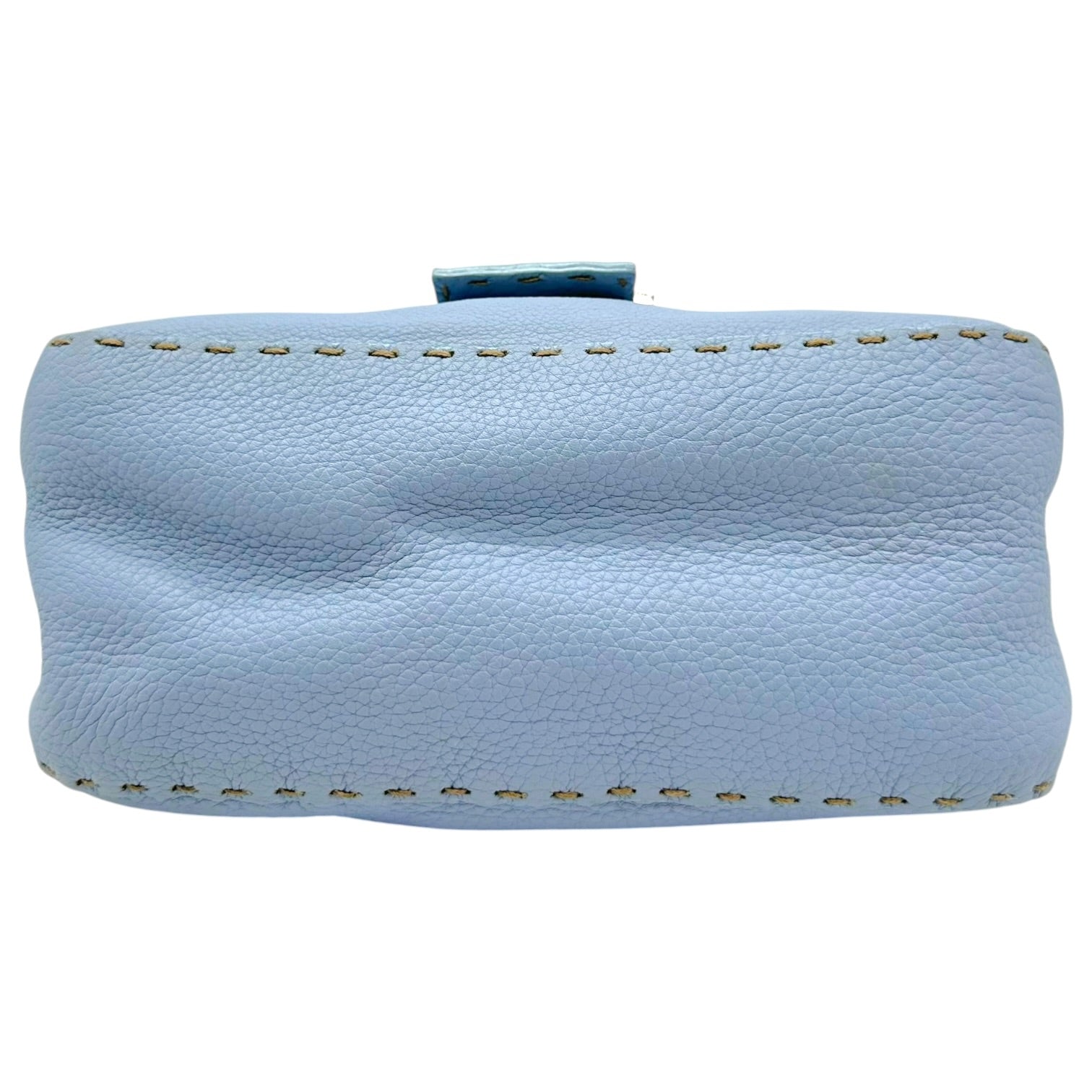 Fendi Mini Mama Baguette Bag Light Blue Leather