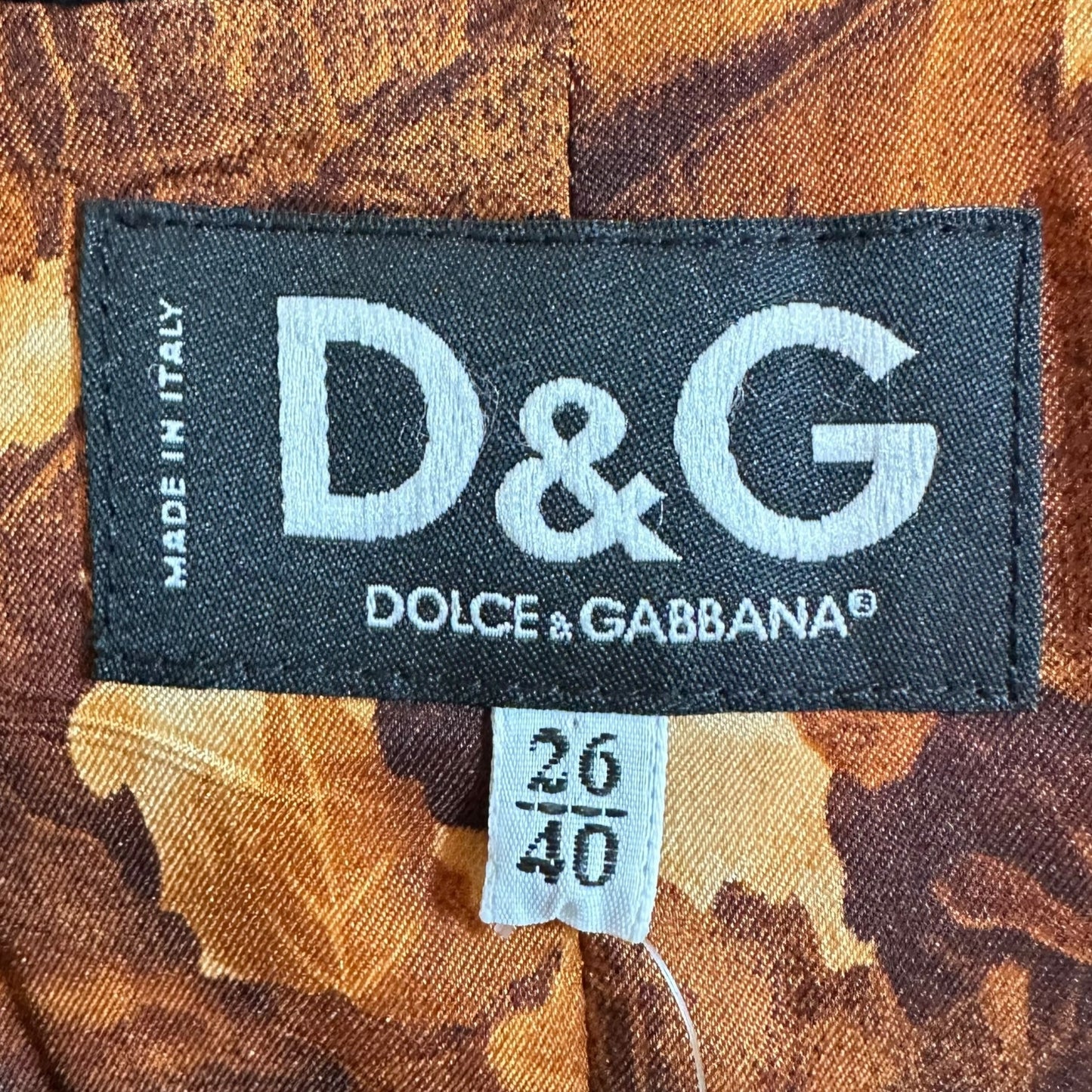 D&G Corduroy and Fall Leaves Vest