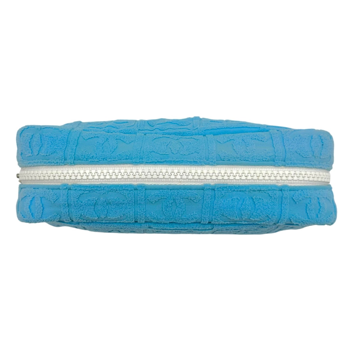 Chanel Sport Turquoise Terry Monogram Cosmetic Bag