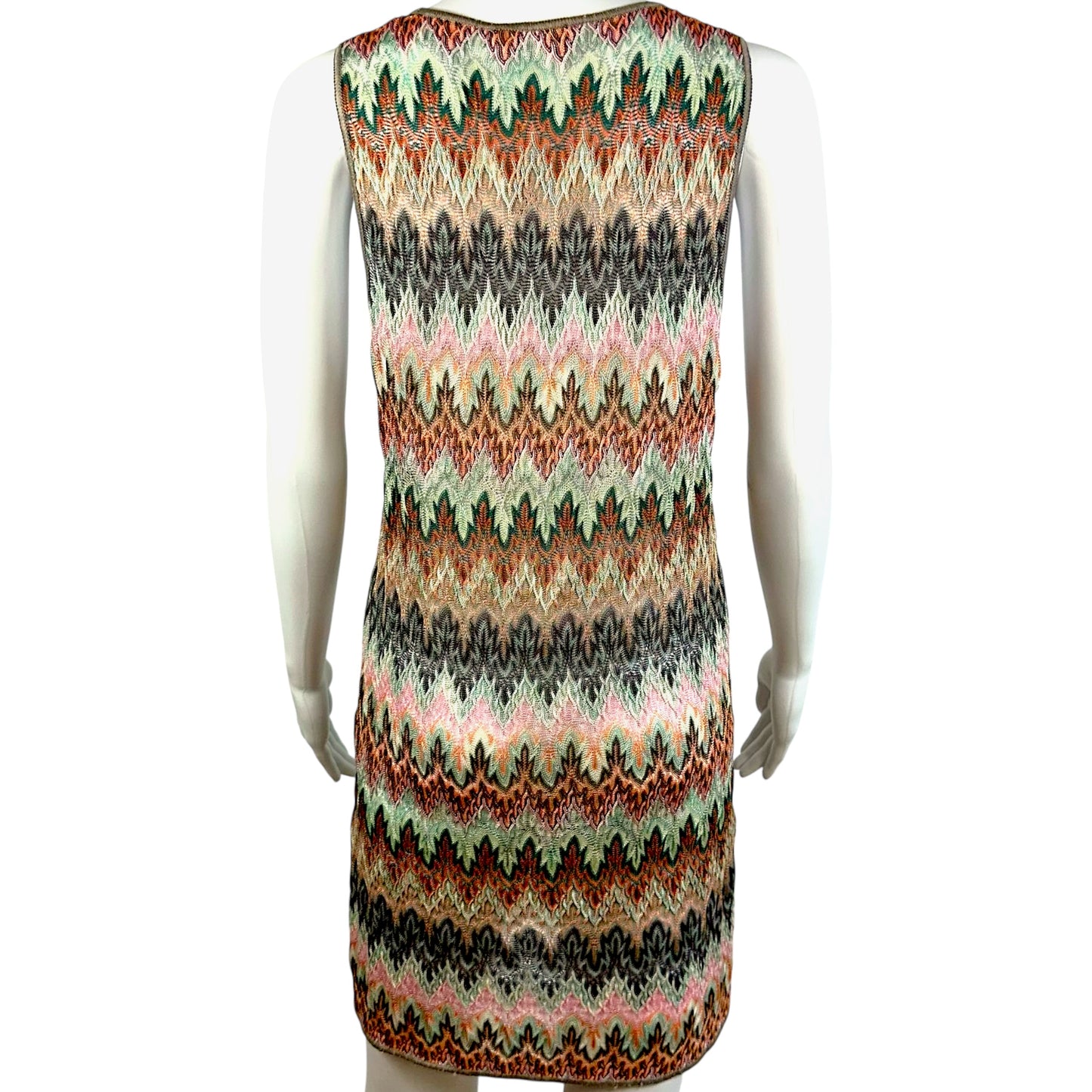 Missoni Mare Sheer Knit Mini Dress Multicolor Chevron
