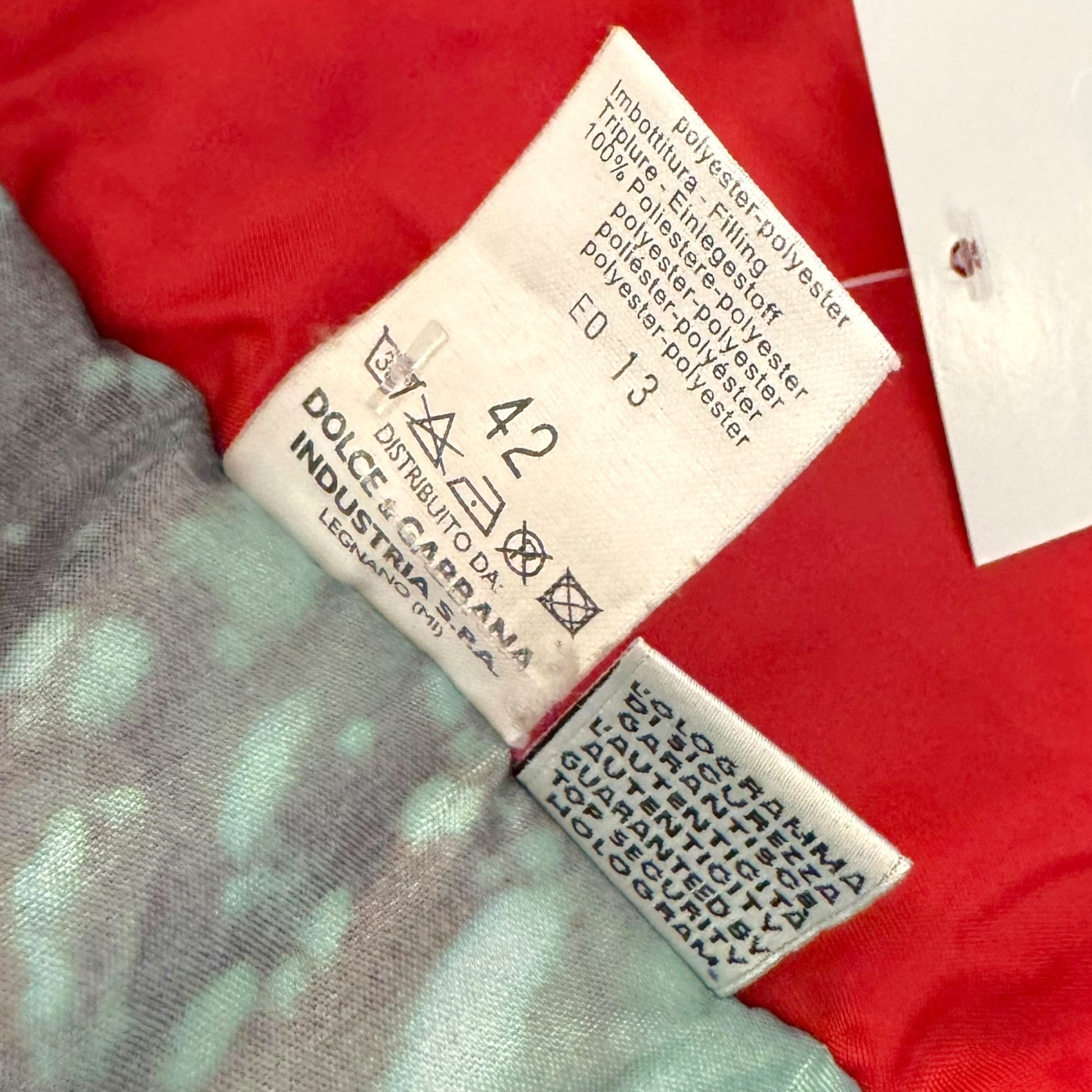 D&G Dolce & Gabbana Red Puffer Moto Jacket - Outfit Repeater