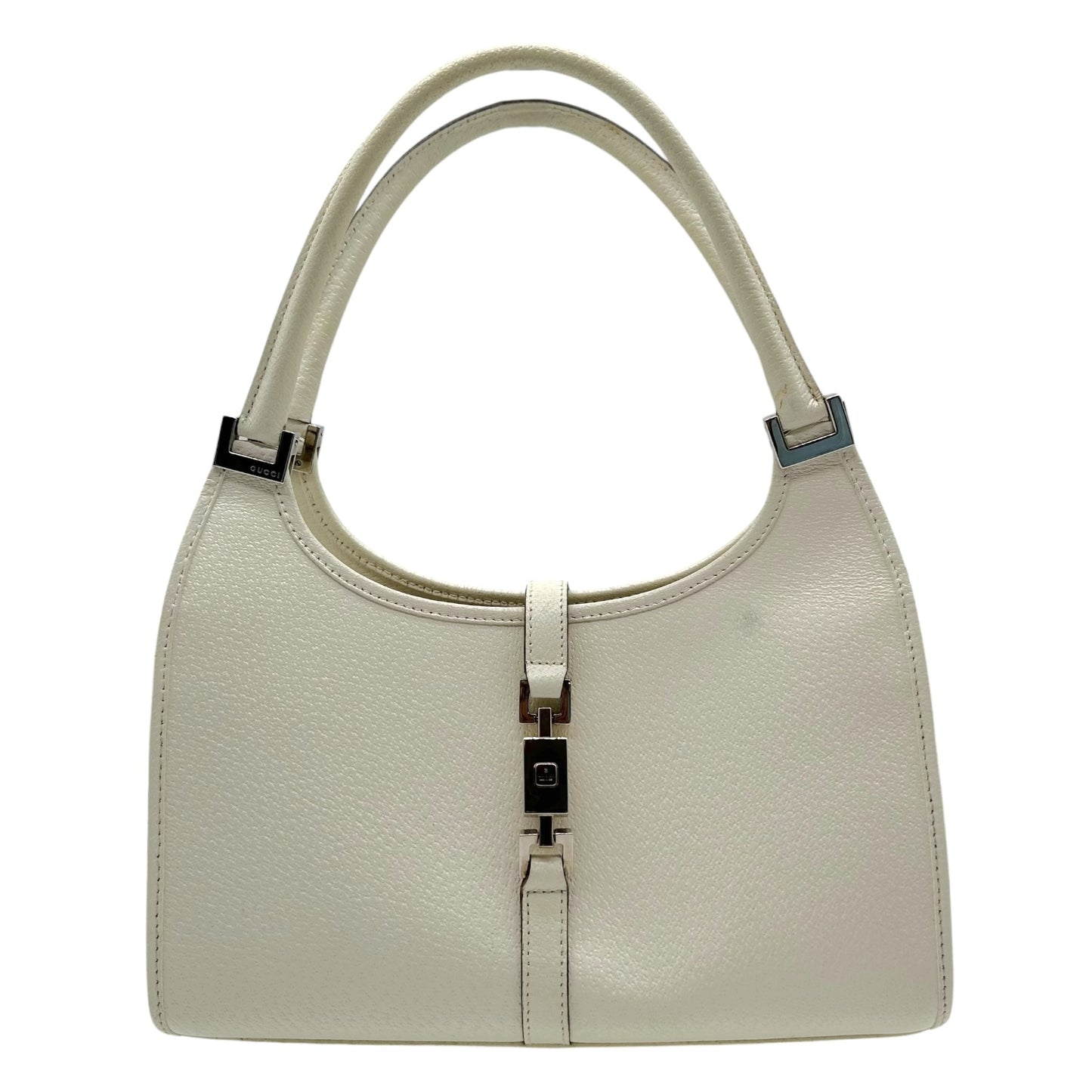 Gucci White Leather Mini Jackie Bag