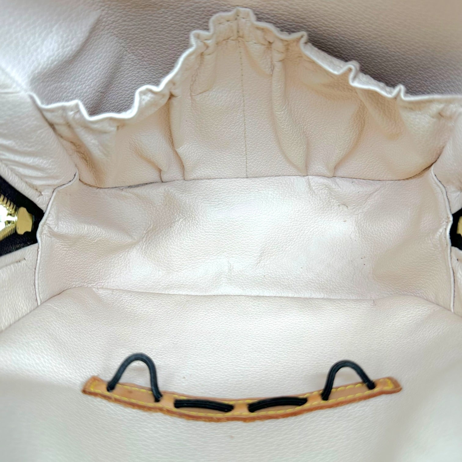 Louis Vuitton Monogram Spontini Handbag Brown Gold