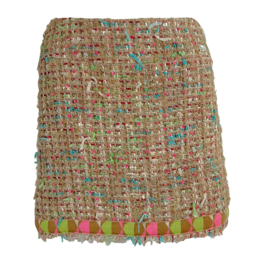 Chanel Brown & Pink Multi Tweed Mini Skirt - Outfit Repeater