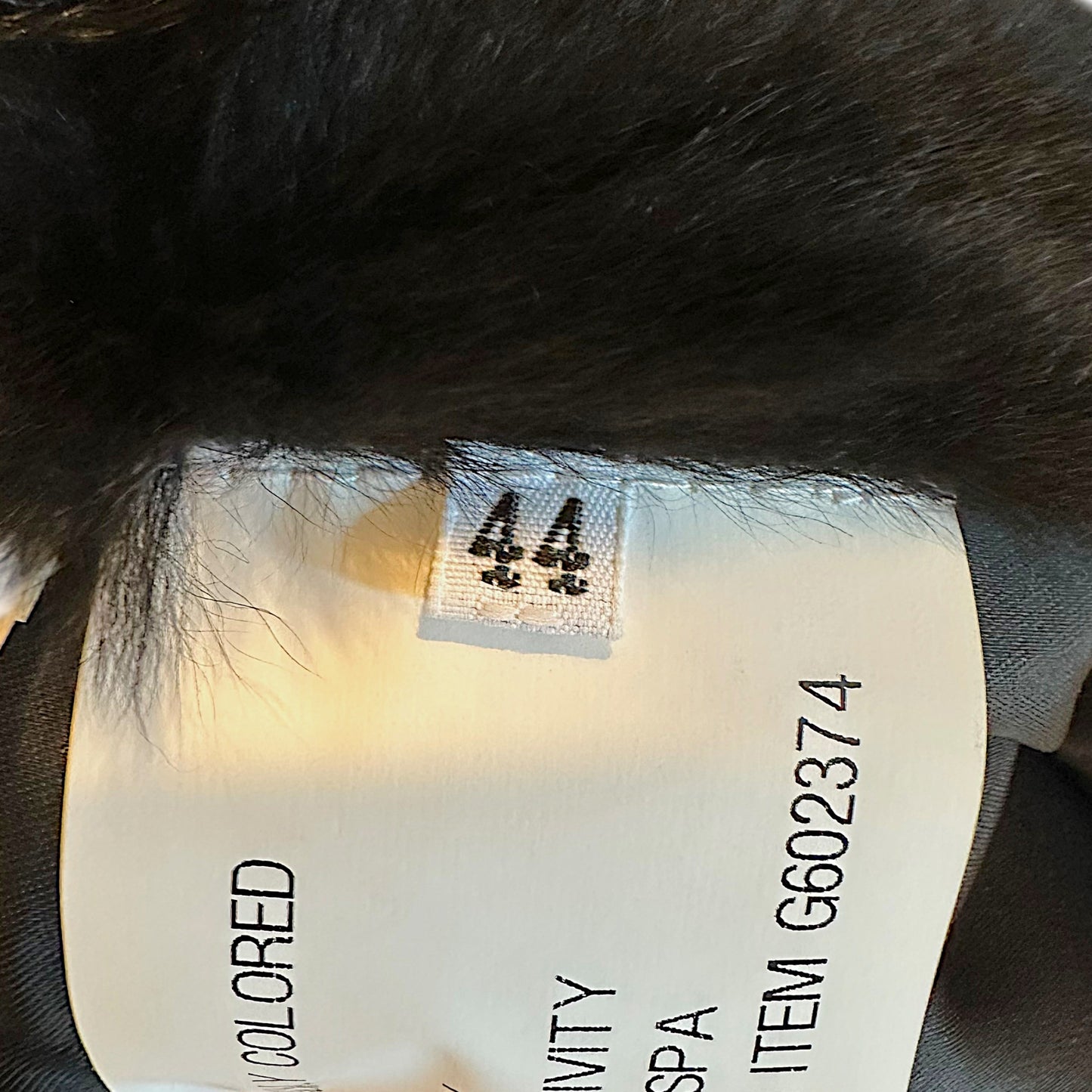 Versace Collection Black Mongolian Sheep Fur Vest NEW