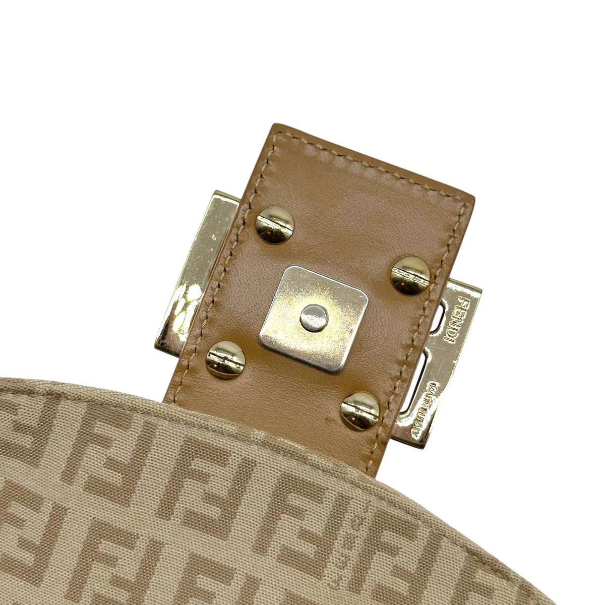 Fendi Baguette Bag Ivory Beige Zucchino Monogram