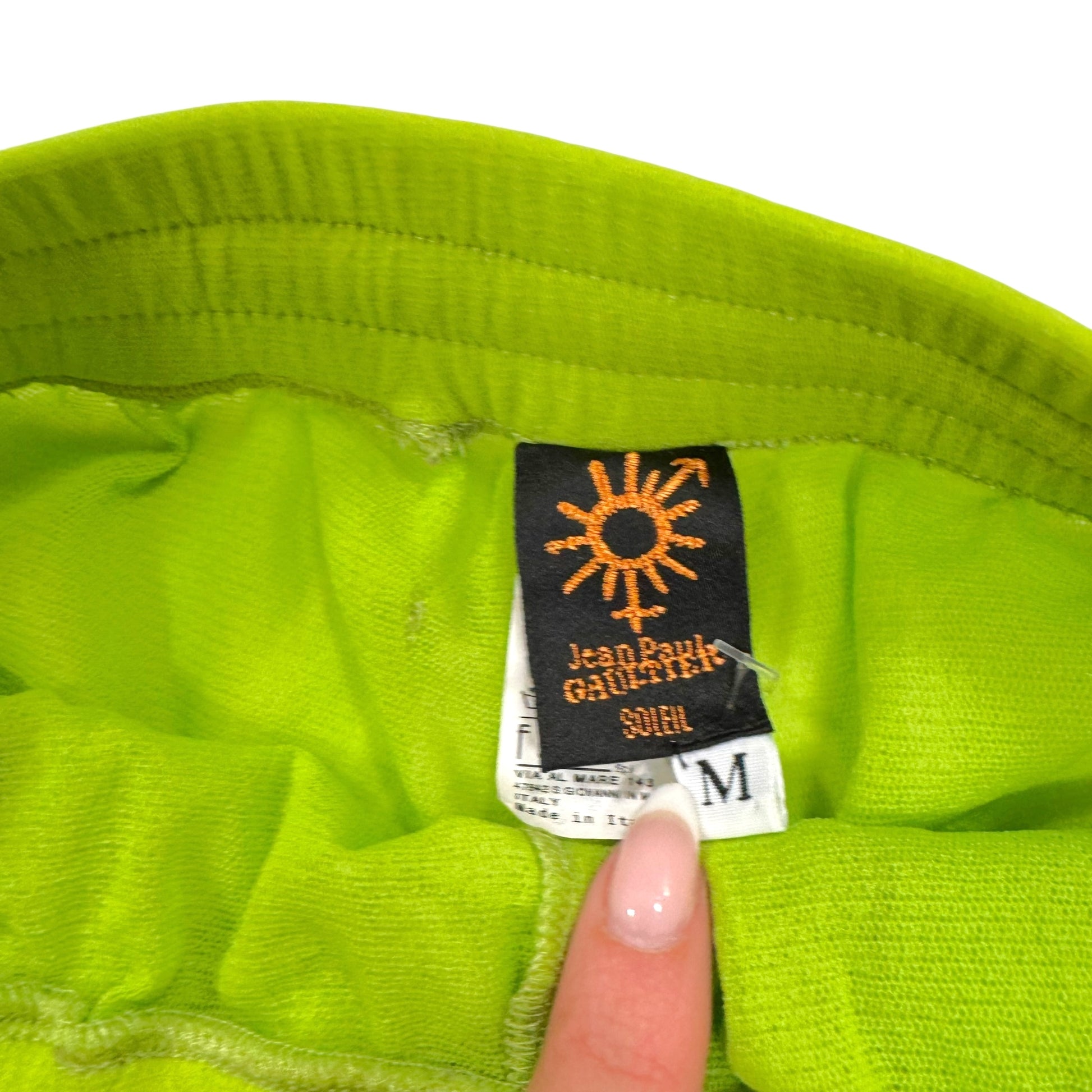 Jean Paul Gaultier Soleil Green & Purple Tropical Print Bermuda Shorts - Outfit Repeater