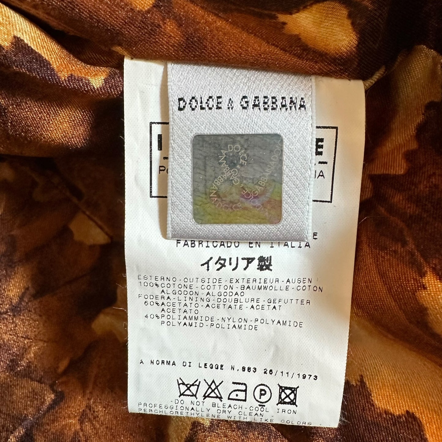D&G Corduroy and Fall Leaves Vest