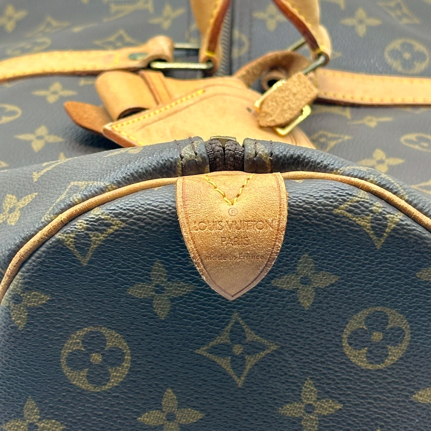 Louis Vuitton Classic Monogram Bandouliere 55 Duffle Bag - Outfit Repeater
