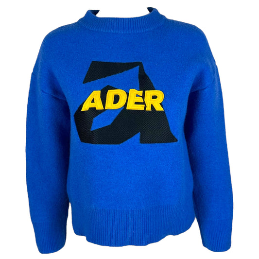 Ader Error Cobalt Blue Wool Sweater