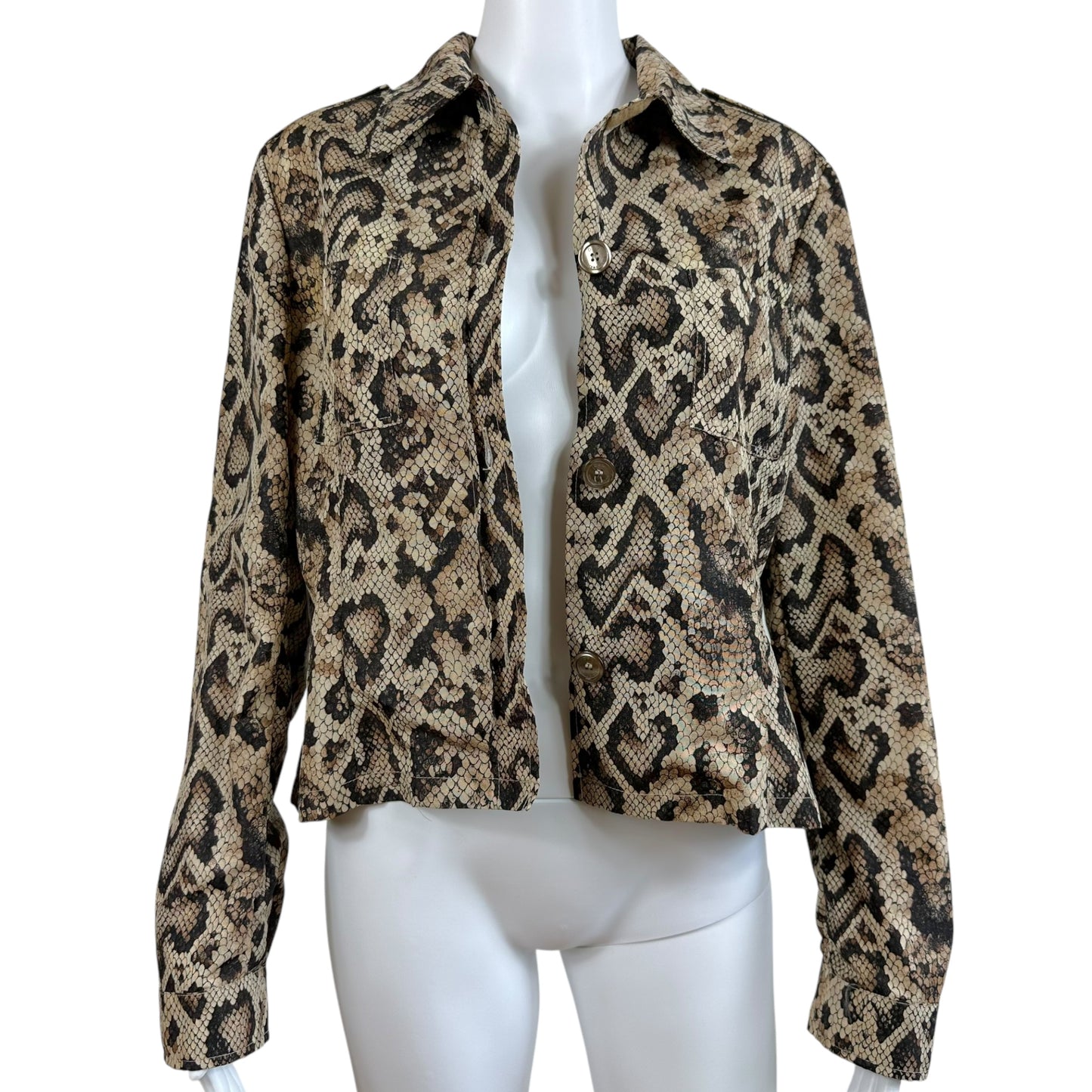 D&G Dolce & Gabbana Snakeskin Print Jacket