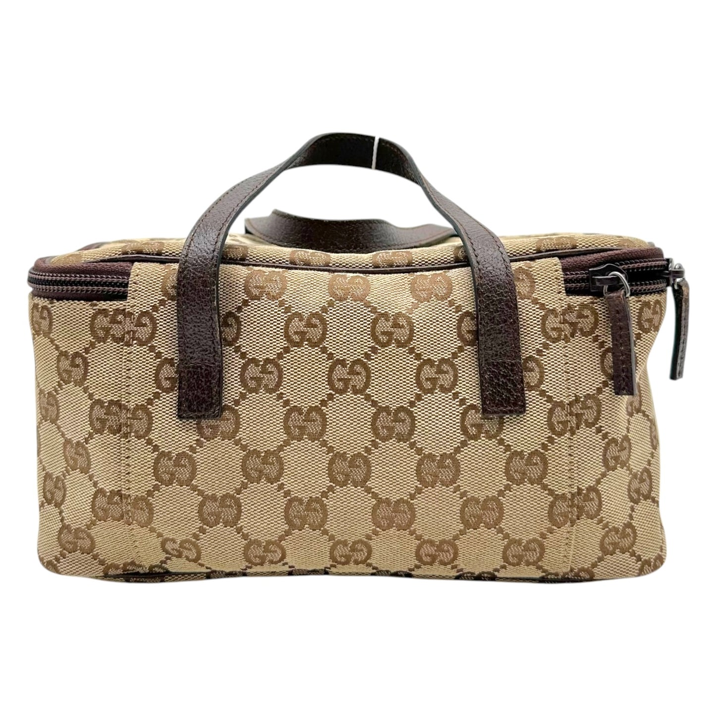 Gucci Tan Monogram Vanity Bag