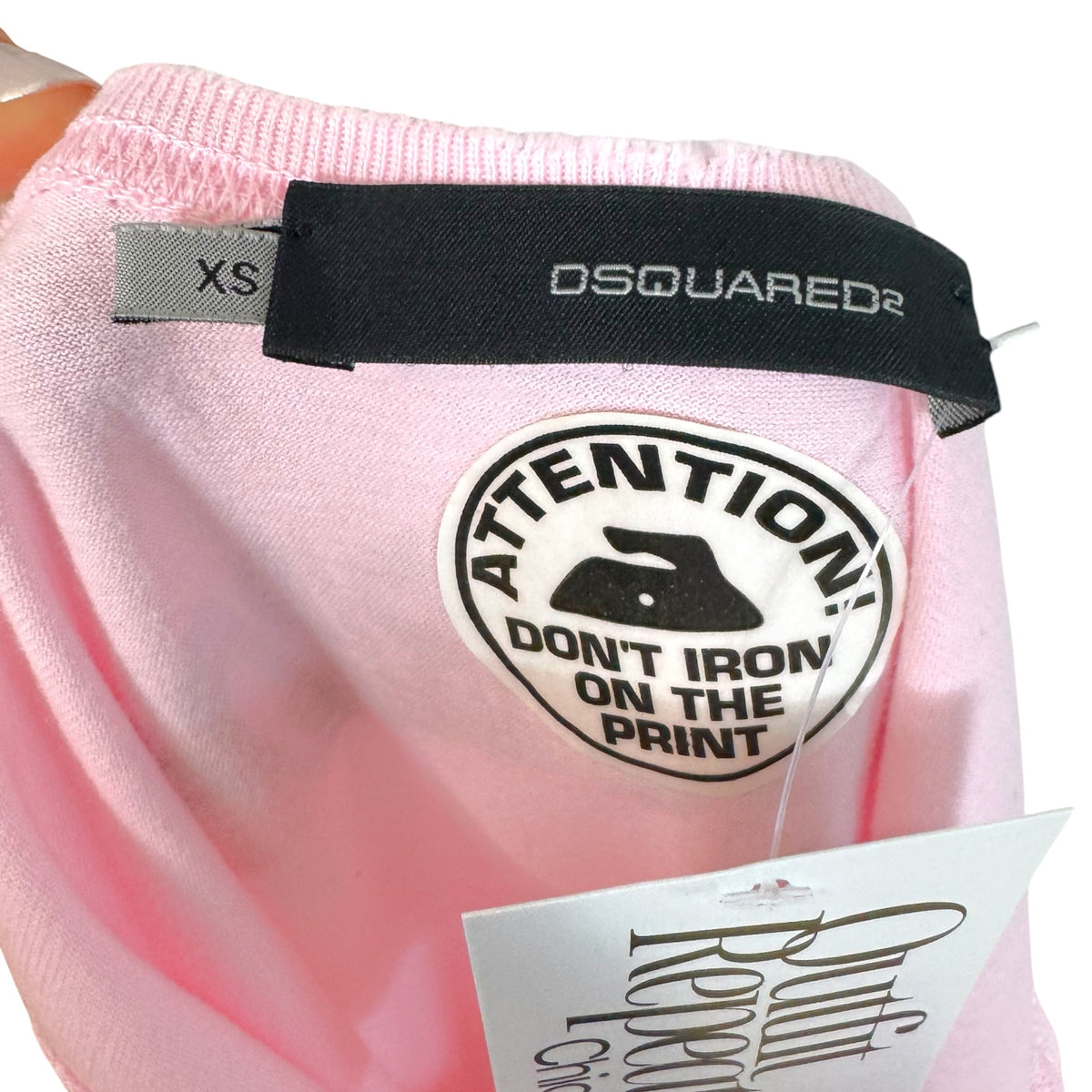 Dsquared2 Pink Totem Pole Logo Print Midi Tank Dress
