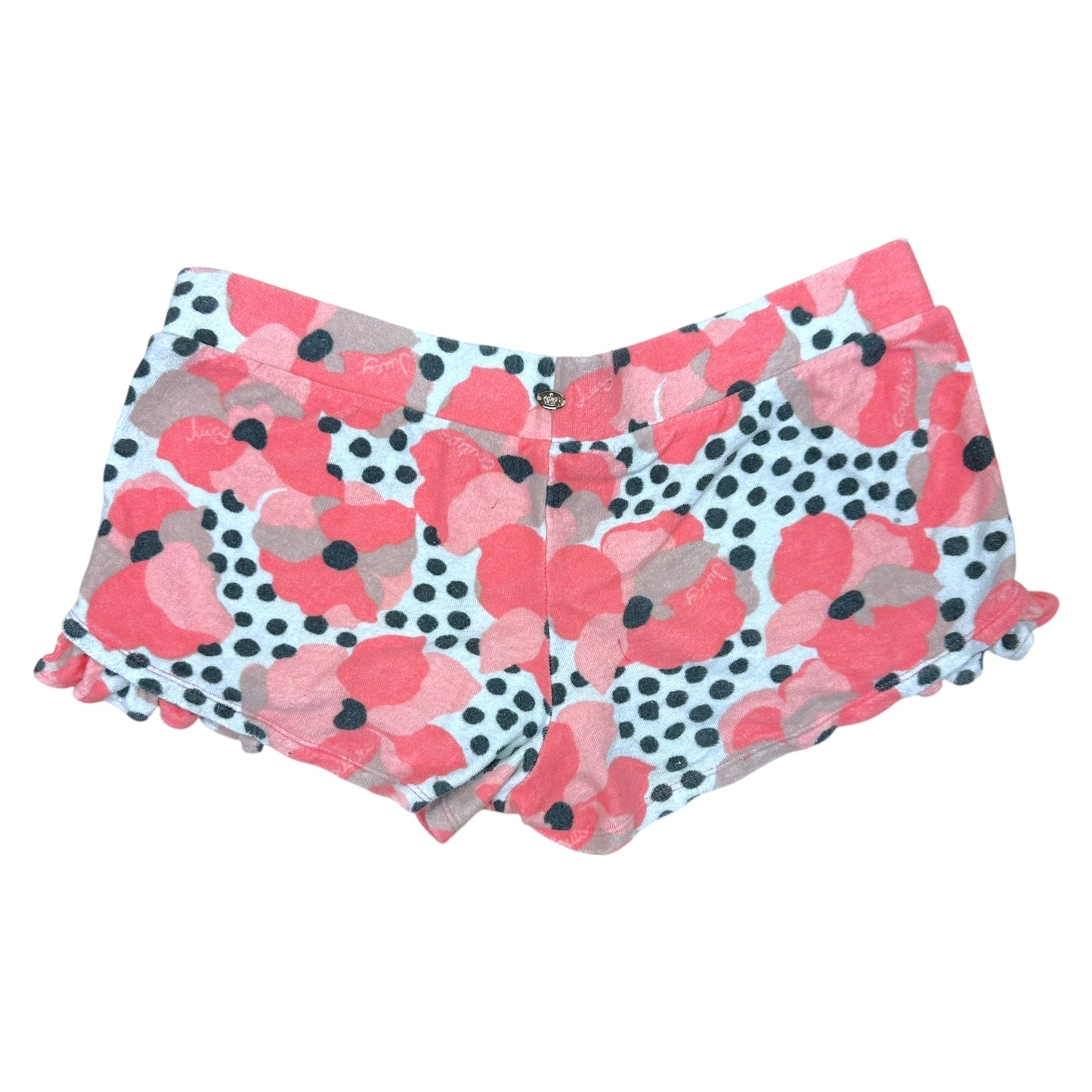 Juicy Couture 'Poppy' Print Terrycloth Mini Shorts & Zip-Up Set - Outfit Repeater