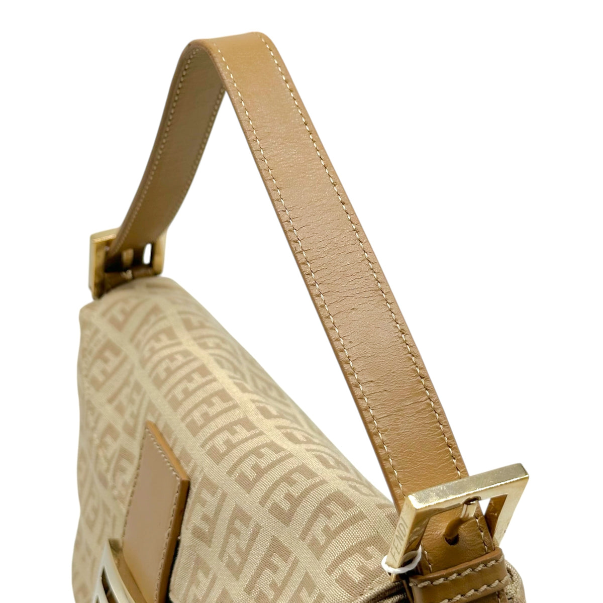Fendi Baguette Bag Ivory Beige Zucchino Monogram