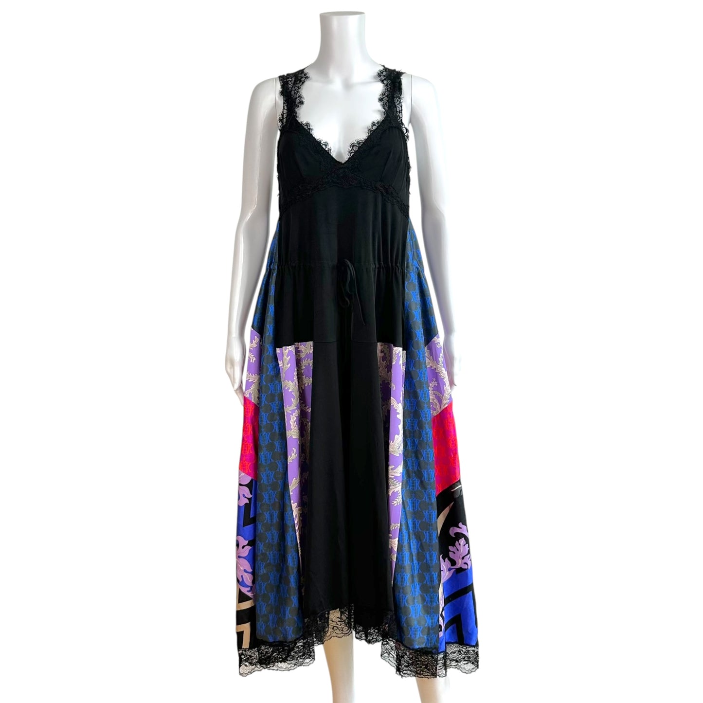Emilio Pucci x Koché Patchwork Silk Maxi Dress