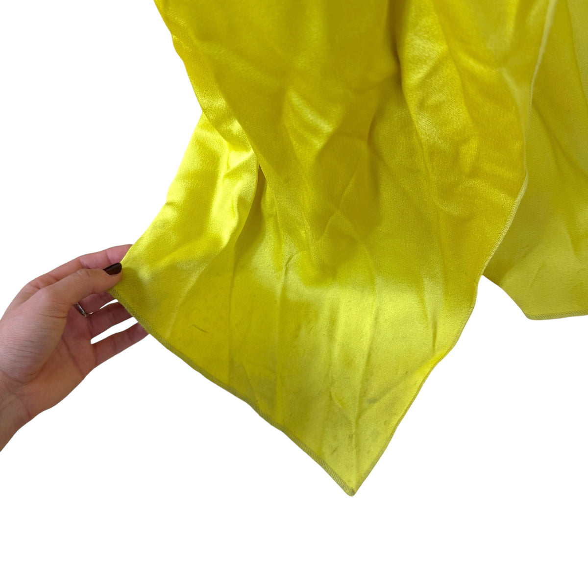 Versace Collection Yellow Silk Gown with Medusa Logo Hardware