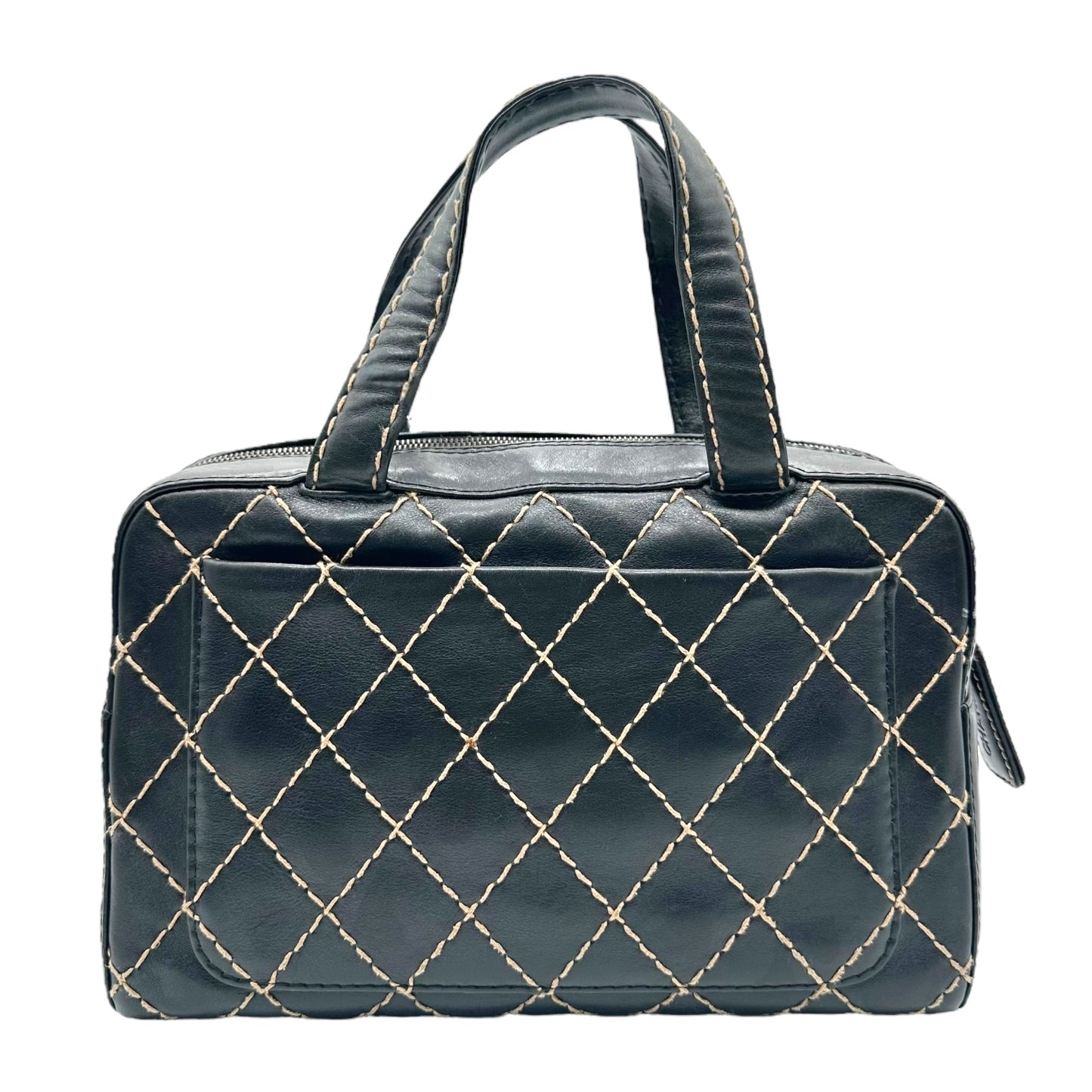 Chanel Black & Ivory Medium Wild Stitch Bag