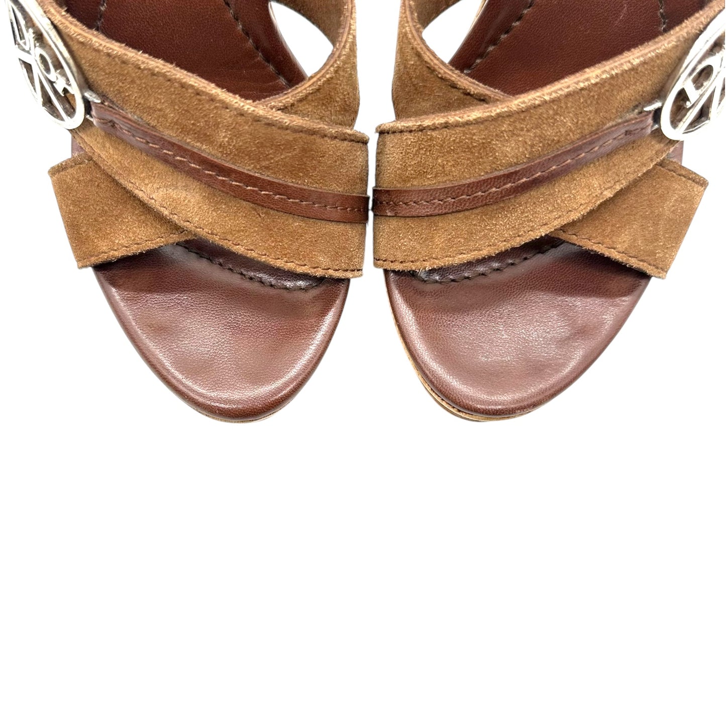 Christian Dior Peace Wooden Platform Heels