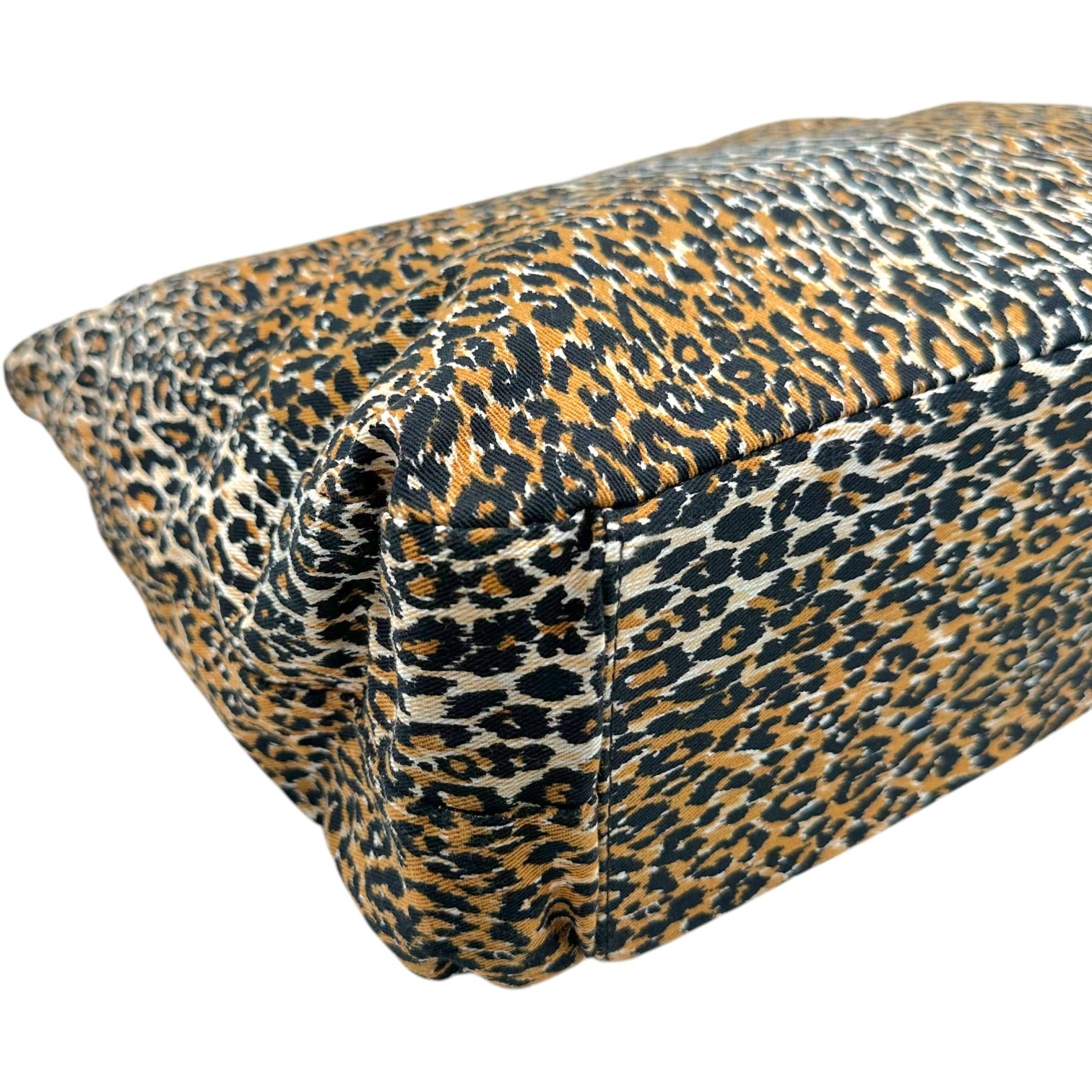 Dolce & Gabbana Leopard Print Tote Bag with Wooden Handles