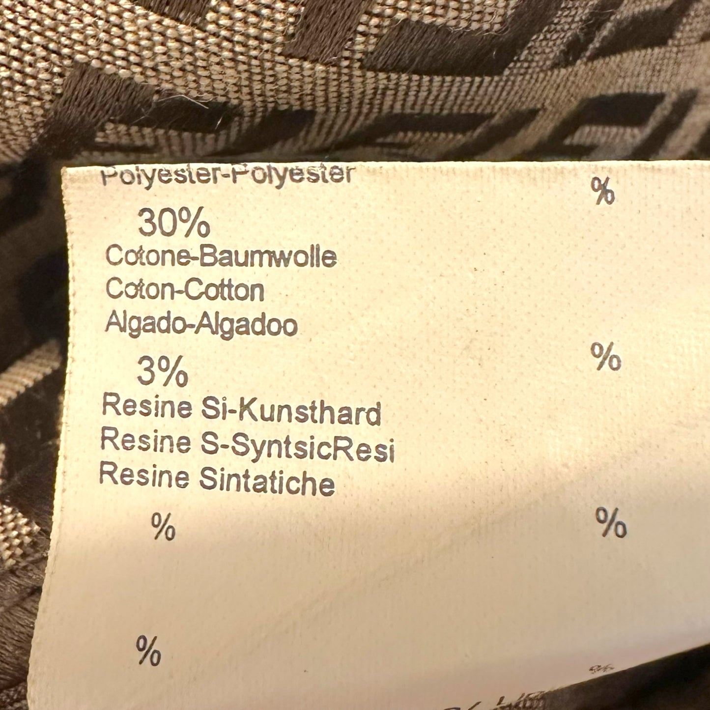 Fendi Brown Zucchino Monogram Print Jacket