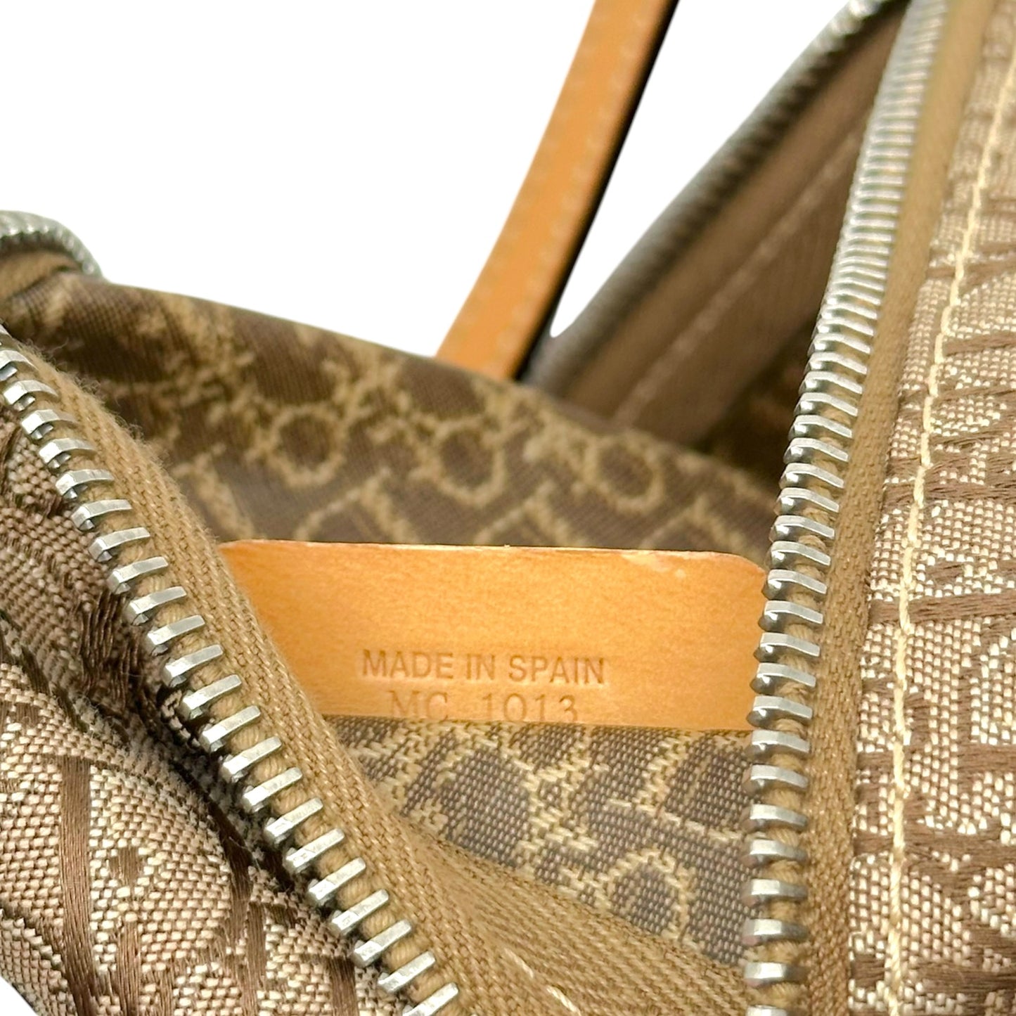Christian Dior Tan Trotter Monogram Pochette Bag