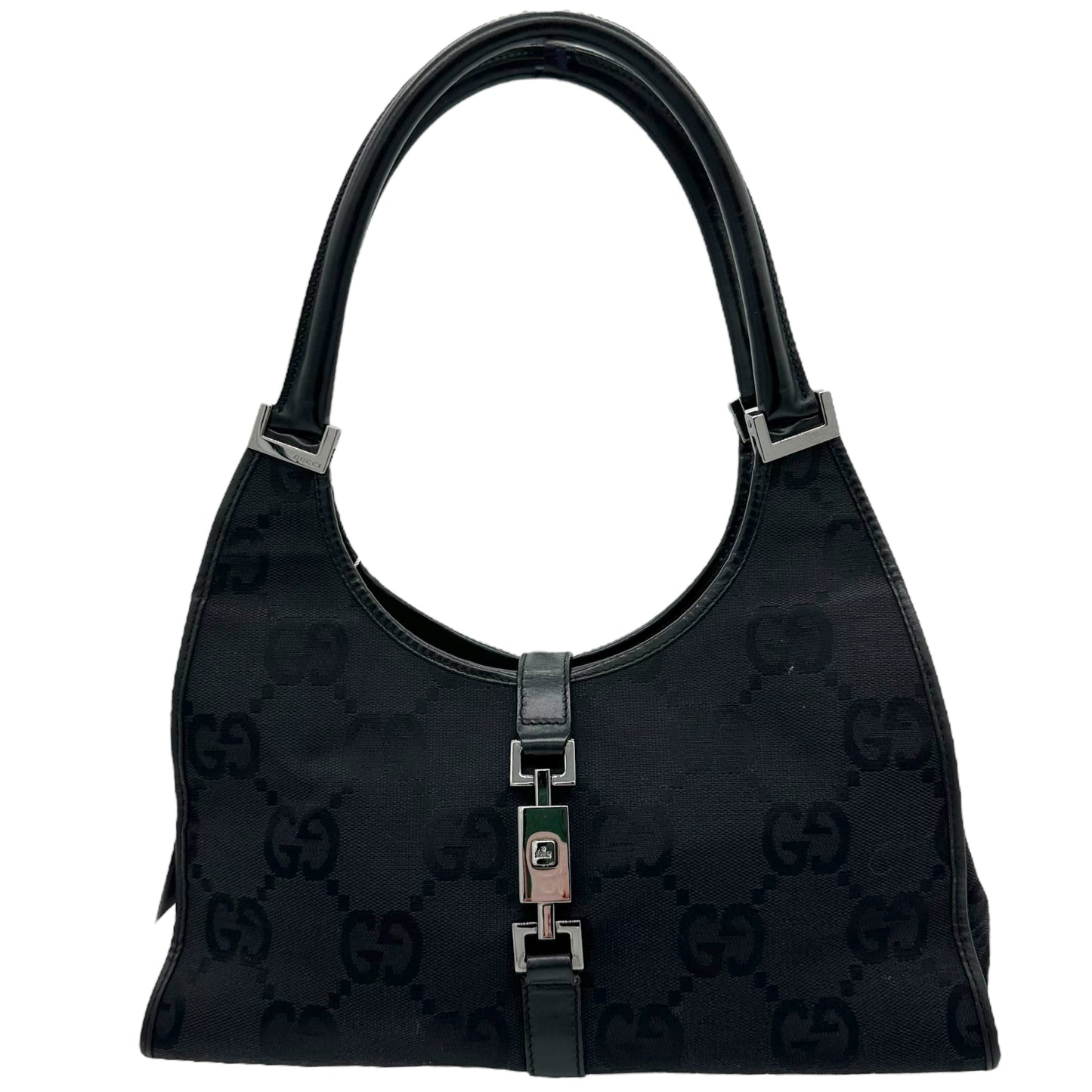 Gucci Black Large Monogram Jackie Bag - Outfit Repeater