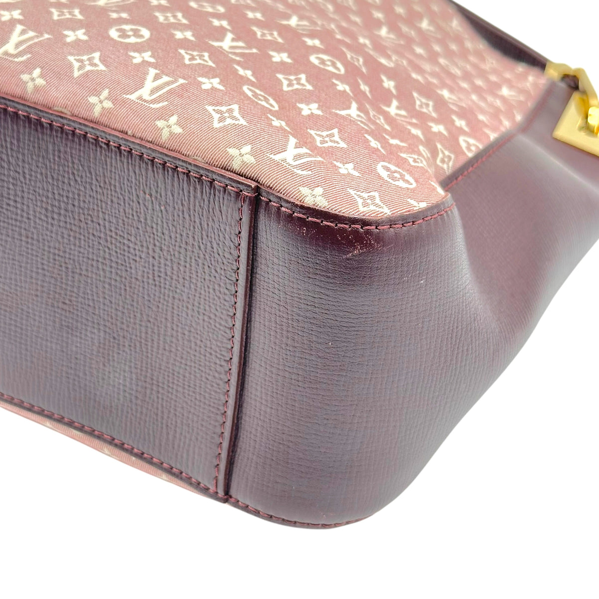 Louis Vuitton Burgundy Hobo Bag Lin Monogram Idylle