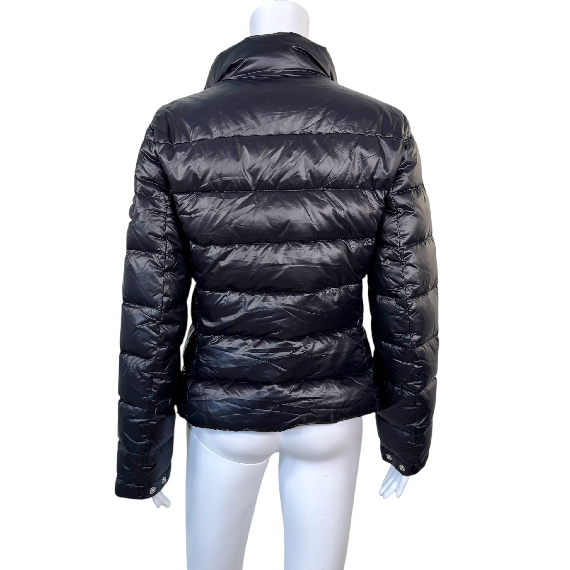 Prada Black Down Fill Quilted Puffer Coat