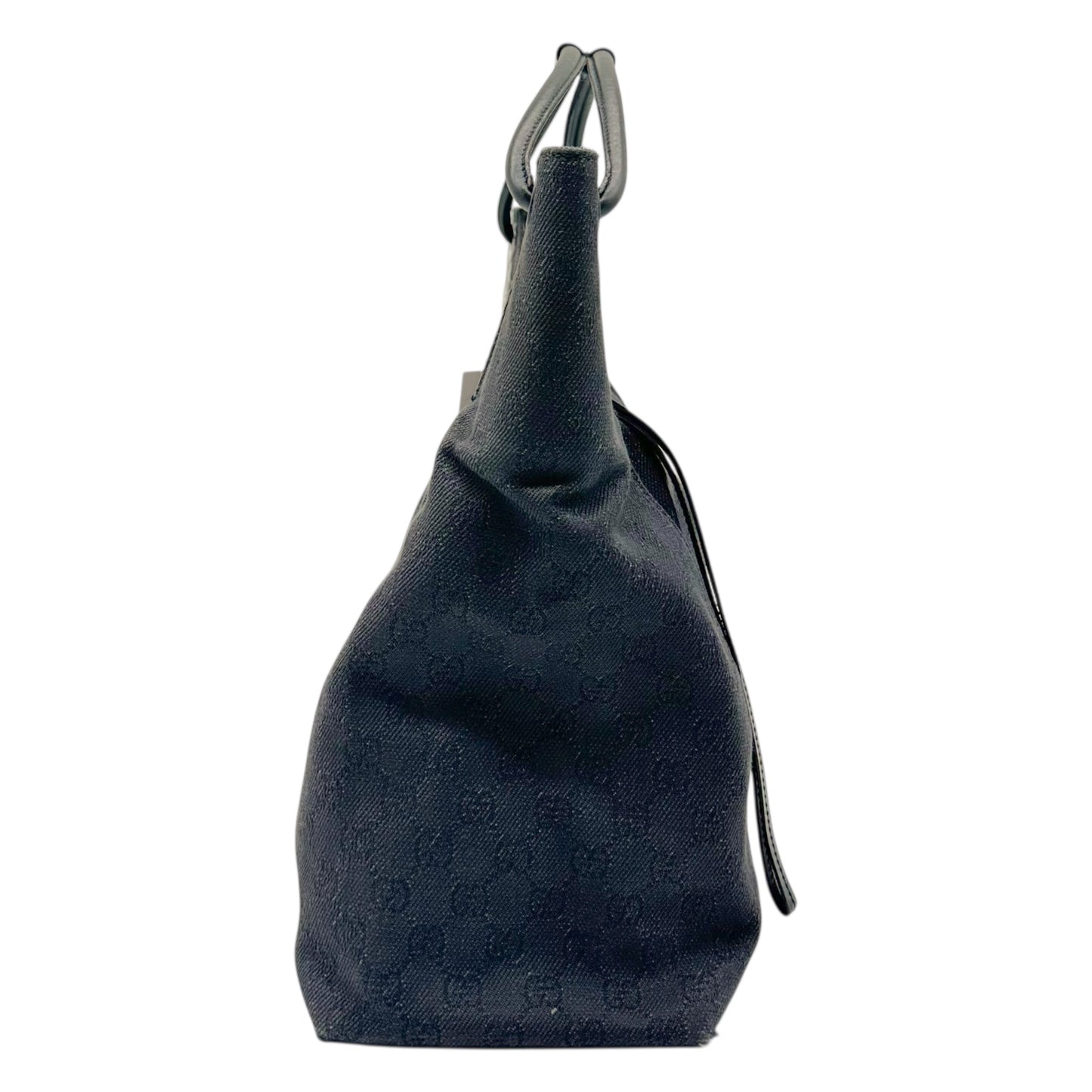 Gucci Gray Denim Monogram Large Hobo Bag - Outfit Repeater
