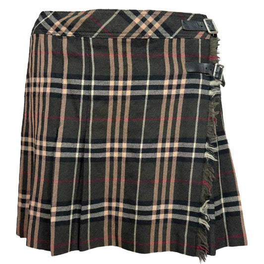 Burberry Blue Label Gray Plaid Mini Skirt - Outfit Repeater
